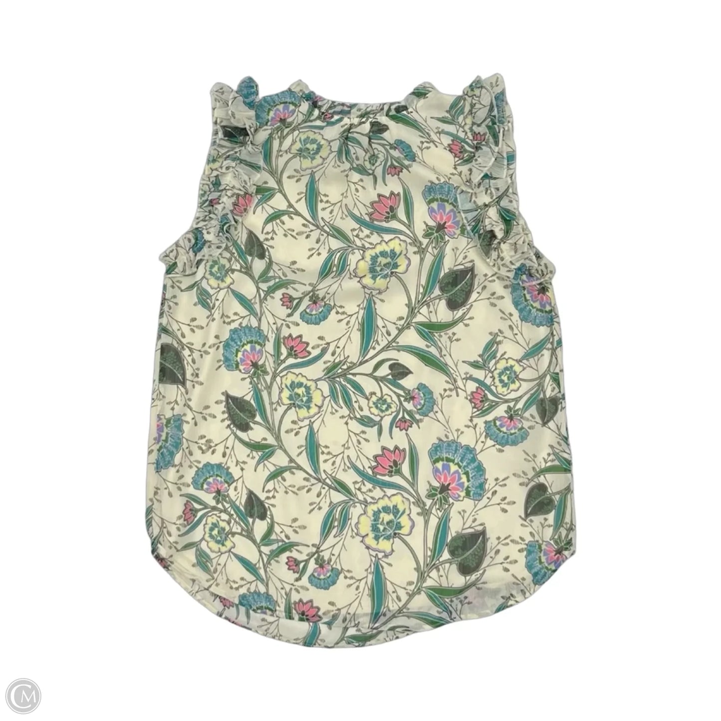 Blouse Sleeveless By Loft In Floral Print, Size: S