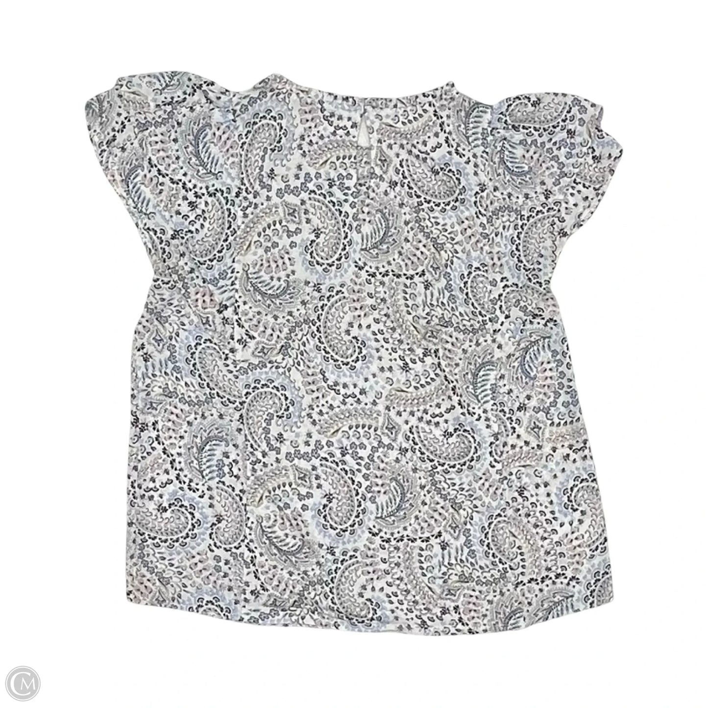 Blouse Short Sleeve By Loft In Floral Print, Size: M