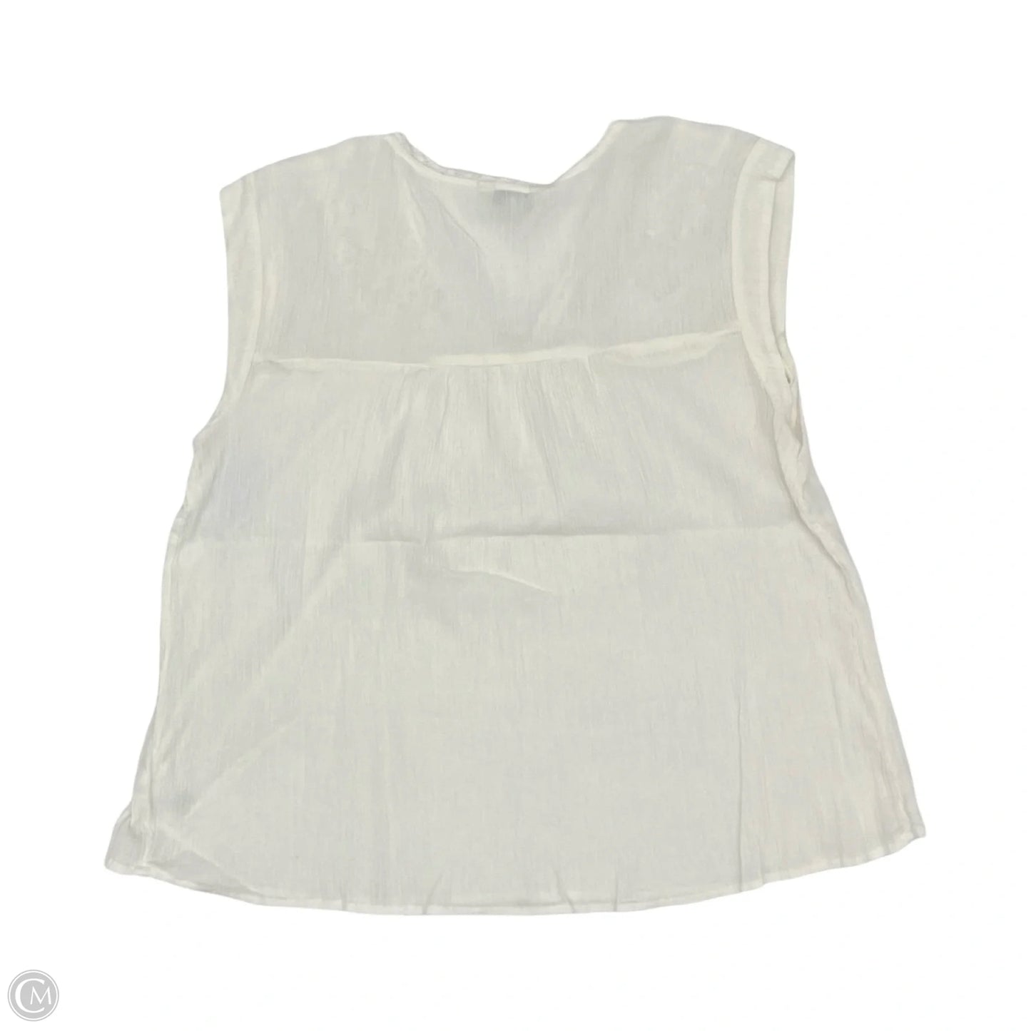 Top Sleeveless By Lucky Brand In Cream, Size: L