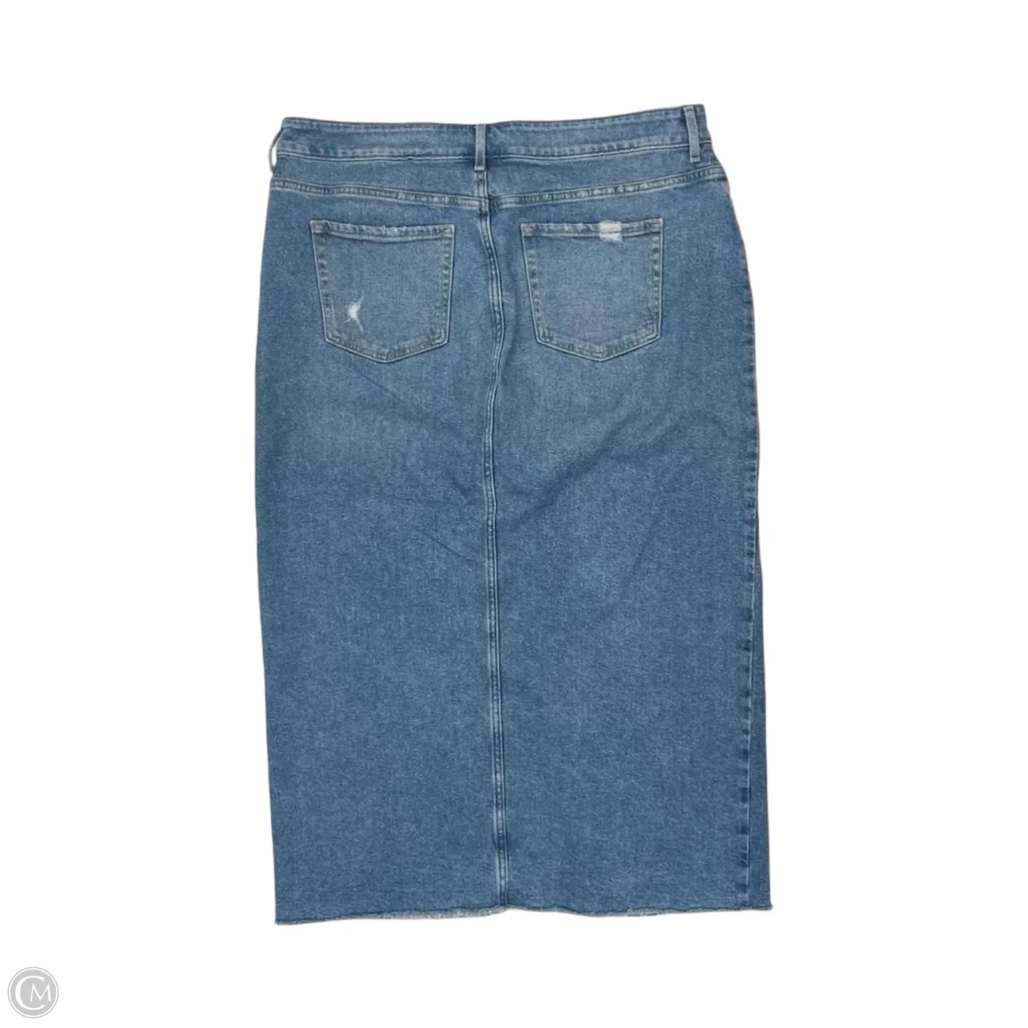 Skirt Midi By Maurices In Blue Denim, Size: 16