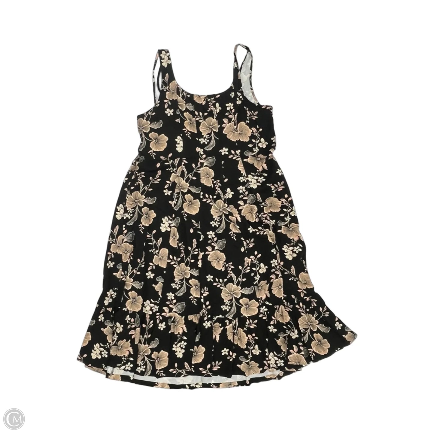 Dress Party Midi By Ava & Viv In Black & Brown, Size: 20
