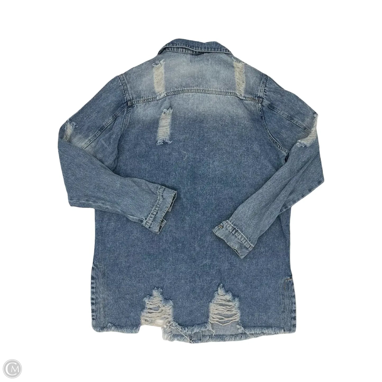 Jacket Denim By Hyfve In Blue Denim, Size: M
