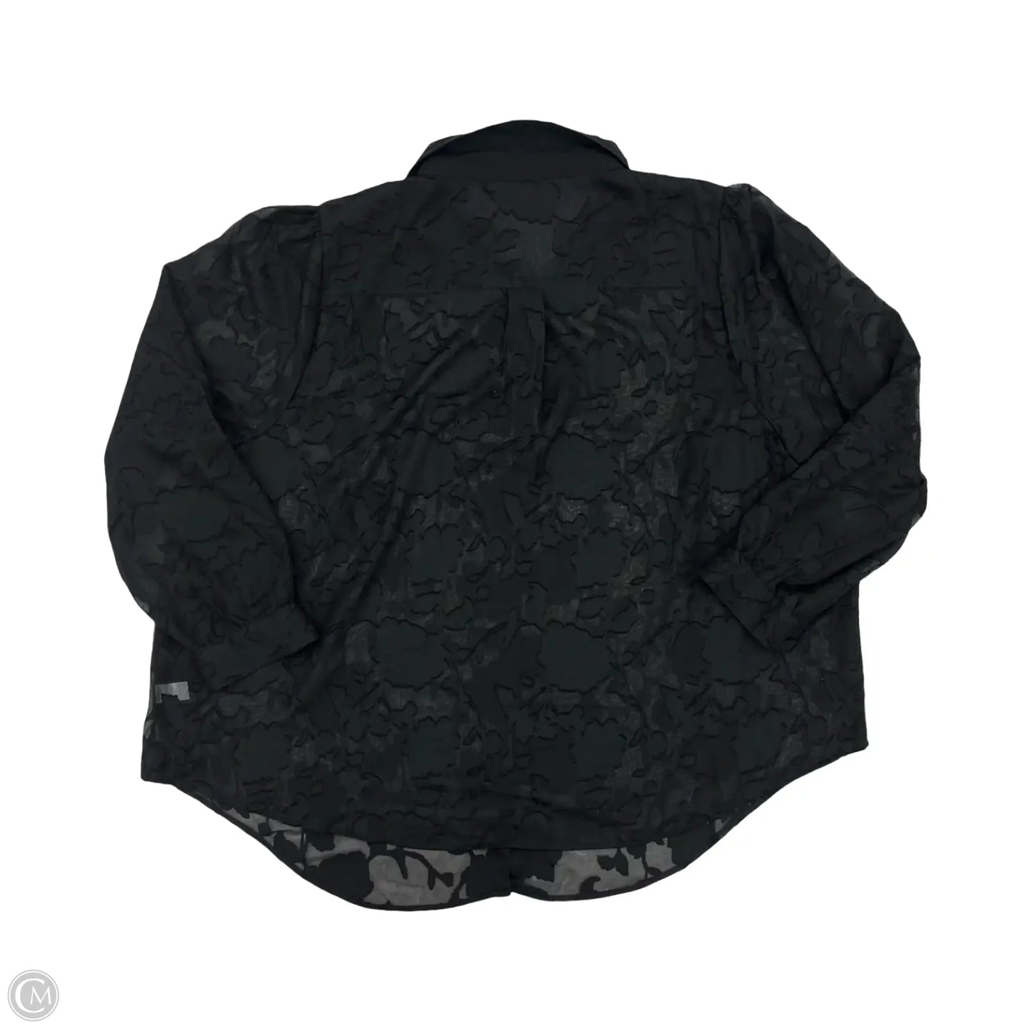 Blouse Long Sleeve By Torrid In Black, Size: 4x