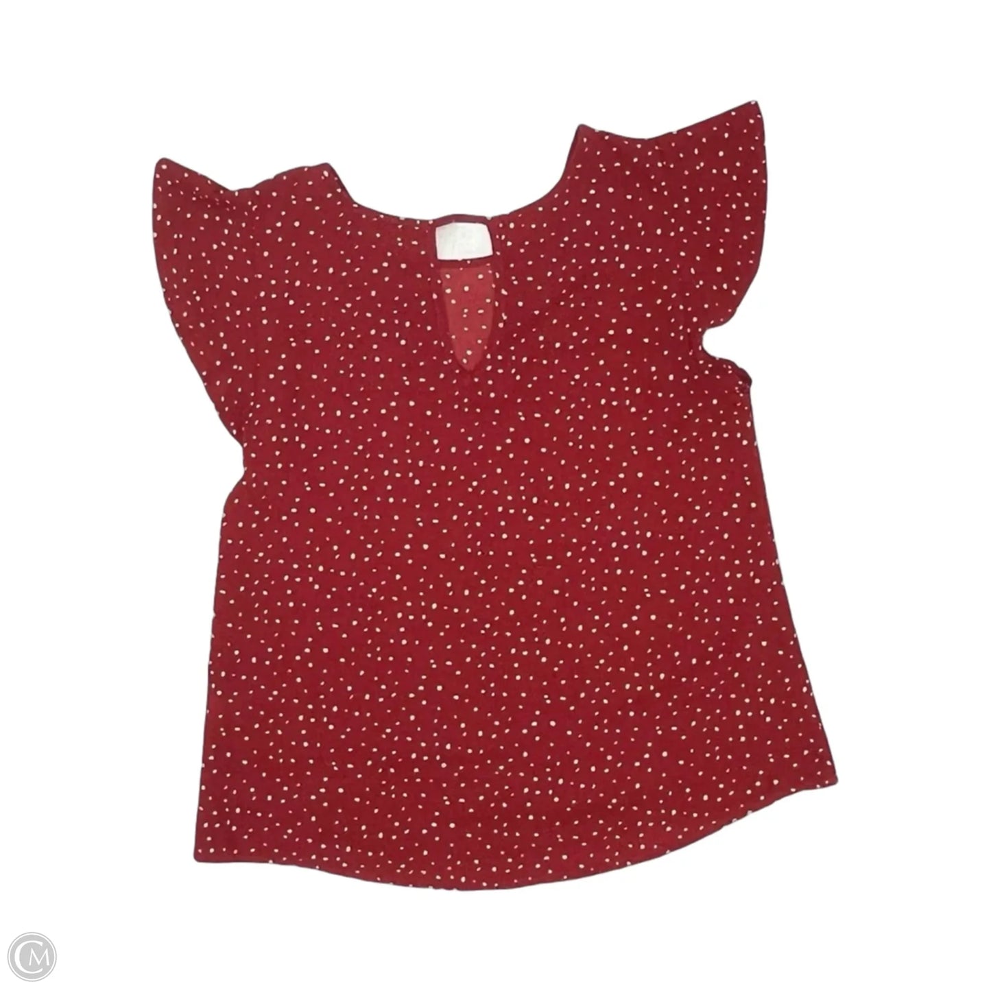 Top Short Sleeve By Papermoon In Polkadot Pattern, Size: S