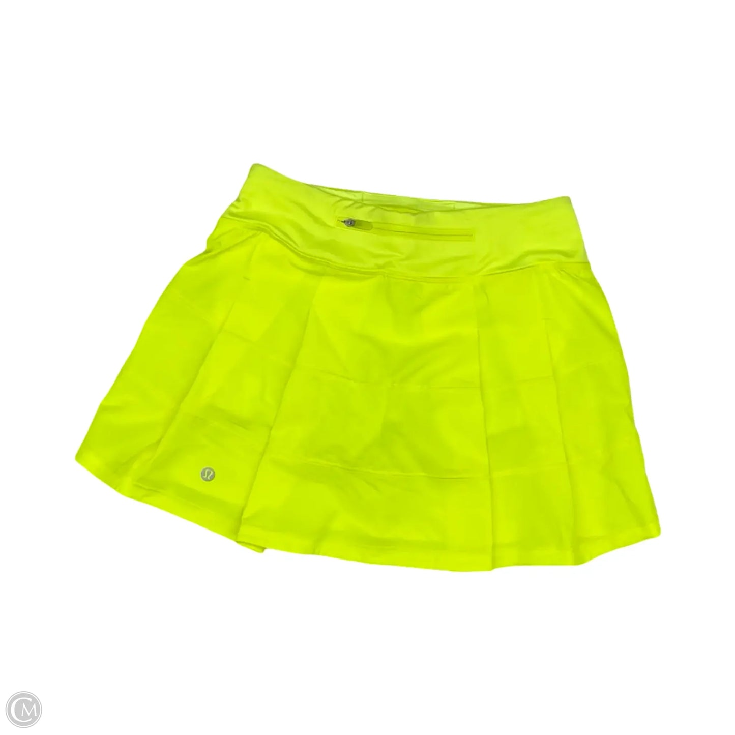 Athletic Skort By Lululemon In Yellow, Size: Xs