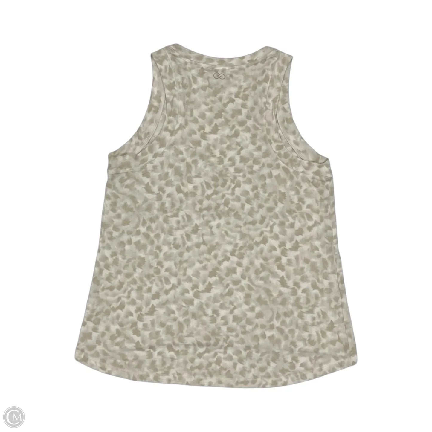 Athletic Tank Top By Calia In Brown & Cream, Size: M