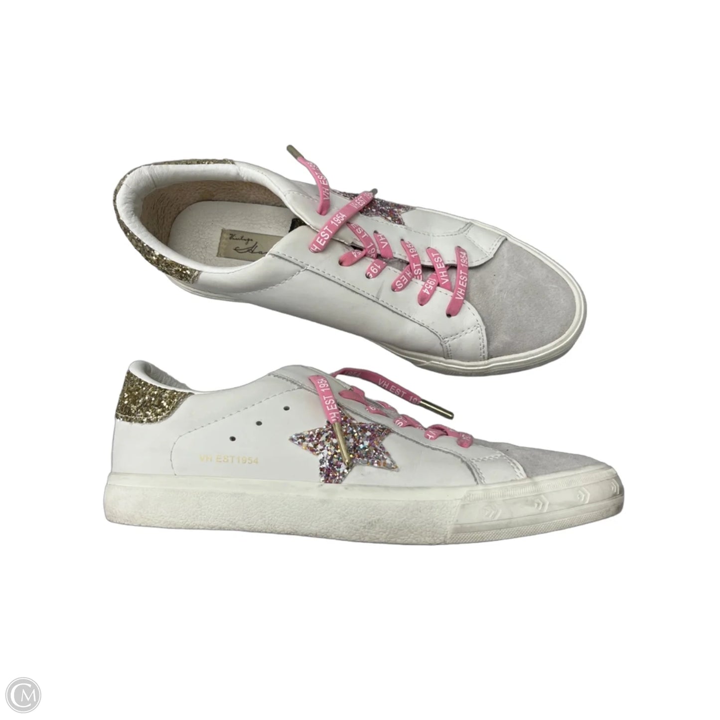 Shoes Sneakers By Vintage Havana In Cream & Grey, Size: 10