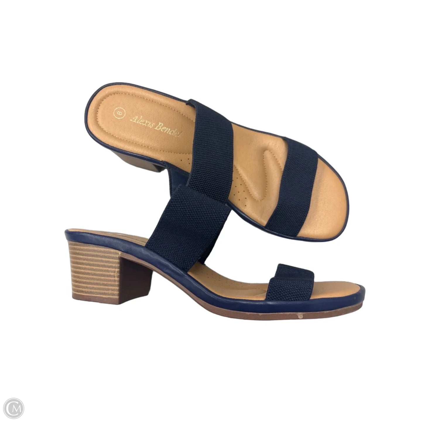 Sandals Heels Block By Cmf In Navy, Size: 8