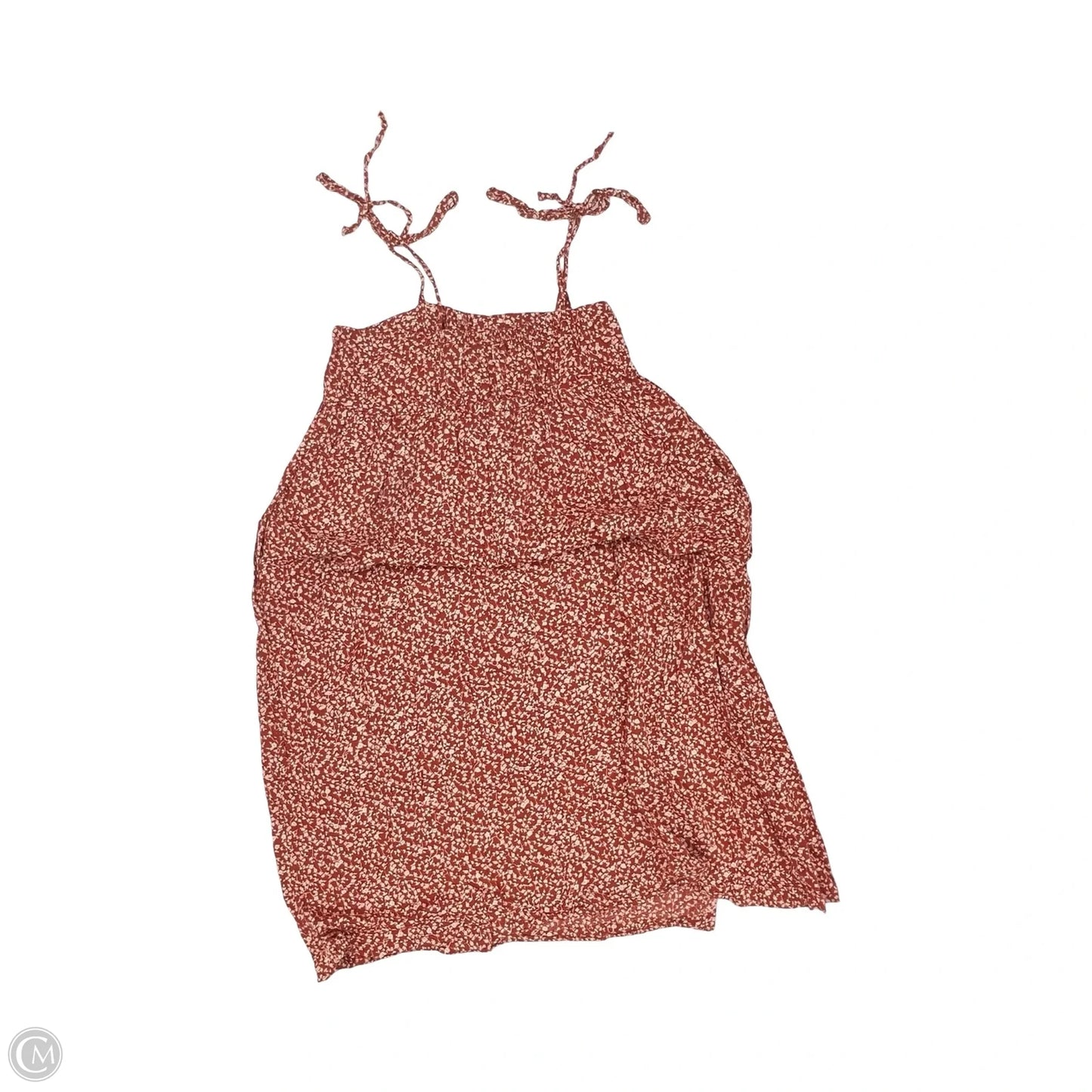 Dress Casual Midi By Old Navy In Orange & Tan, Size: Xl
