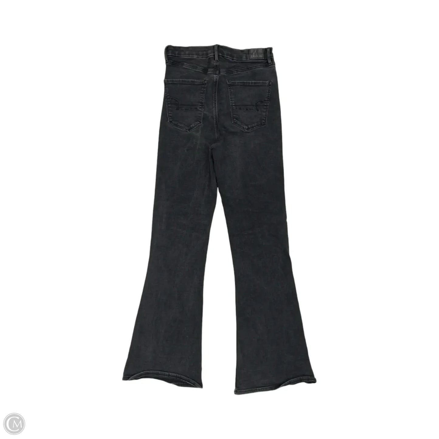 Jeans Flared By American Eagle In Black Denim, Size: 10
