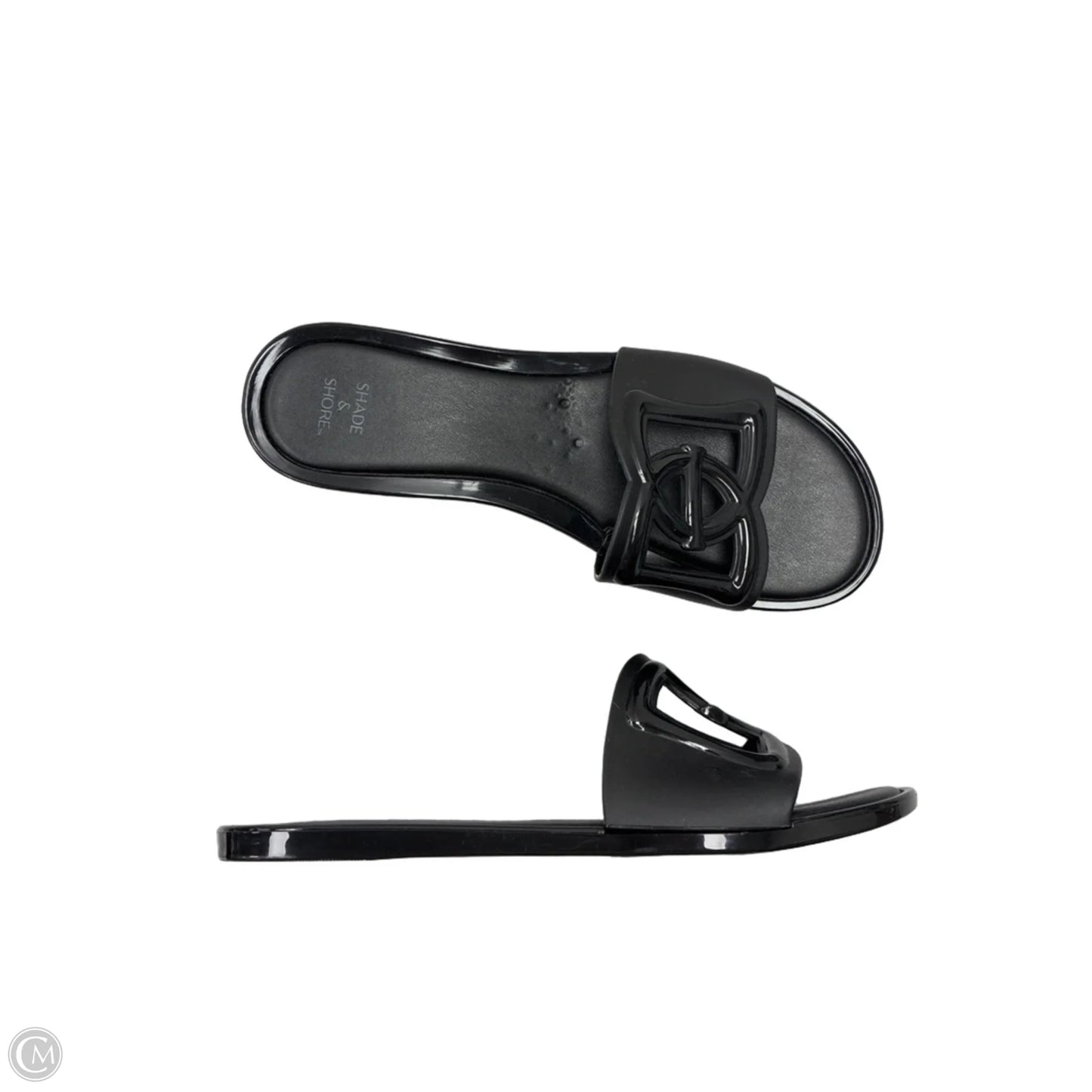 Sandals Flats By Shade & Shore In Black, Size: 8