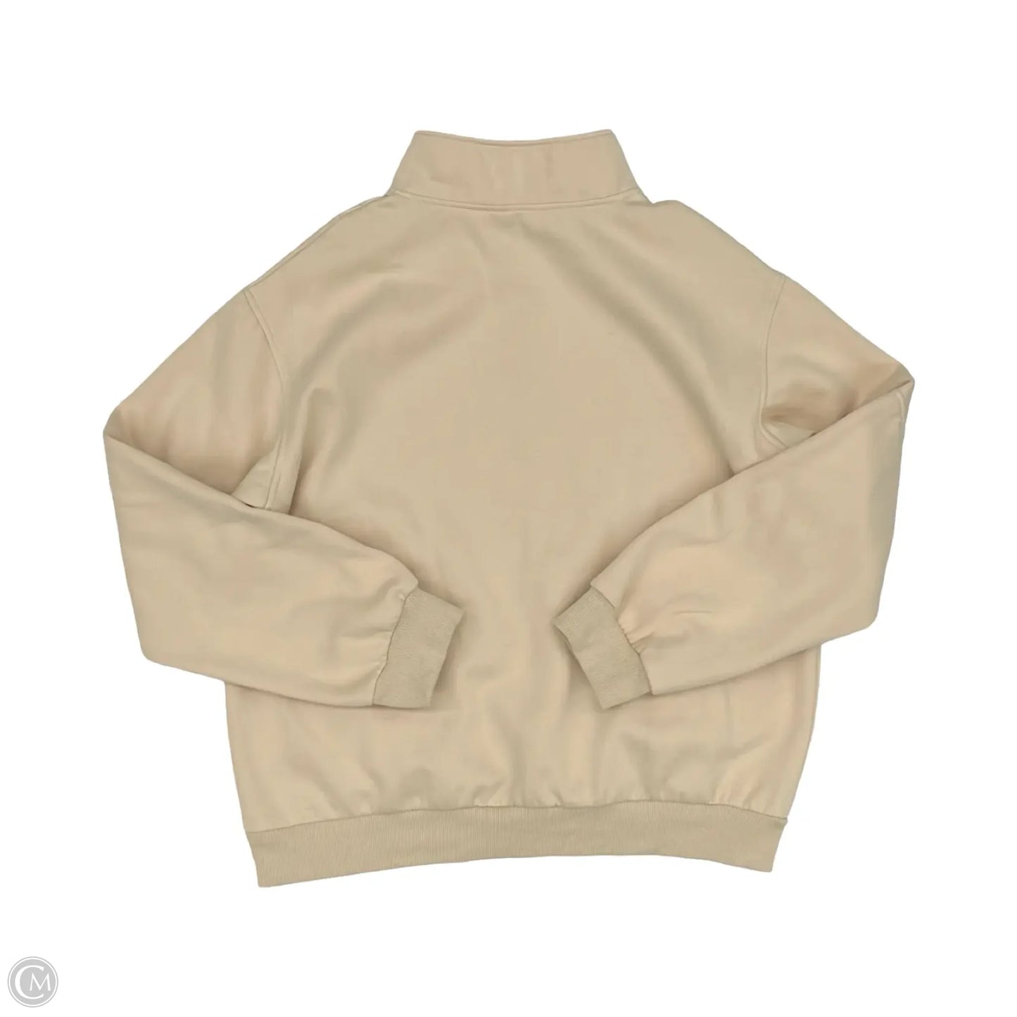 Sweatshirt Collar By Cmf In Tan, Size: L