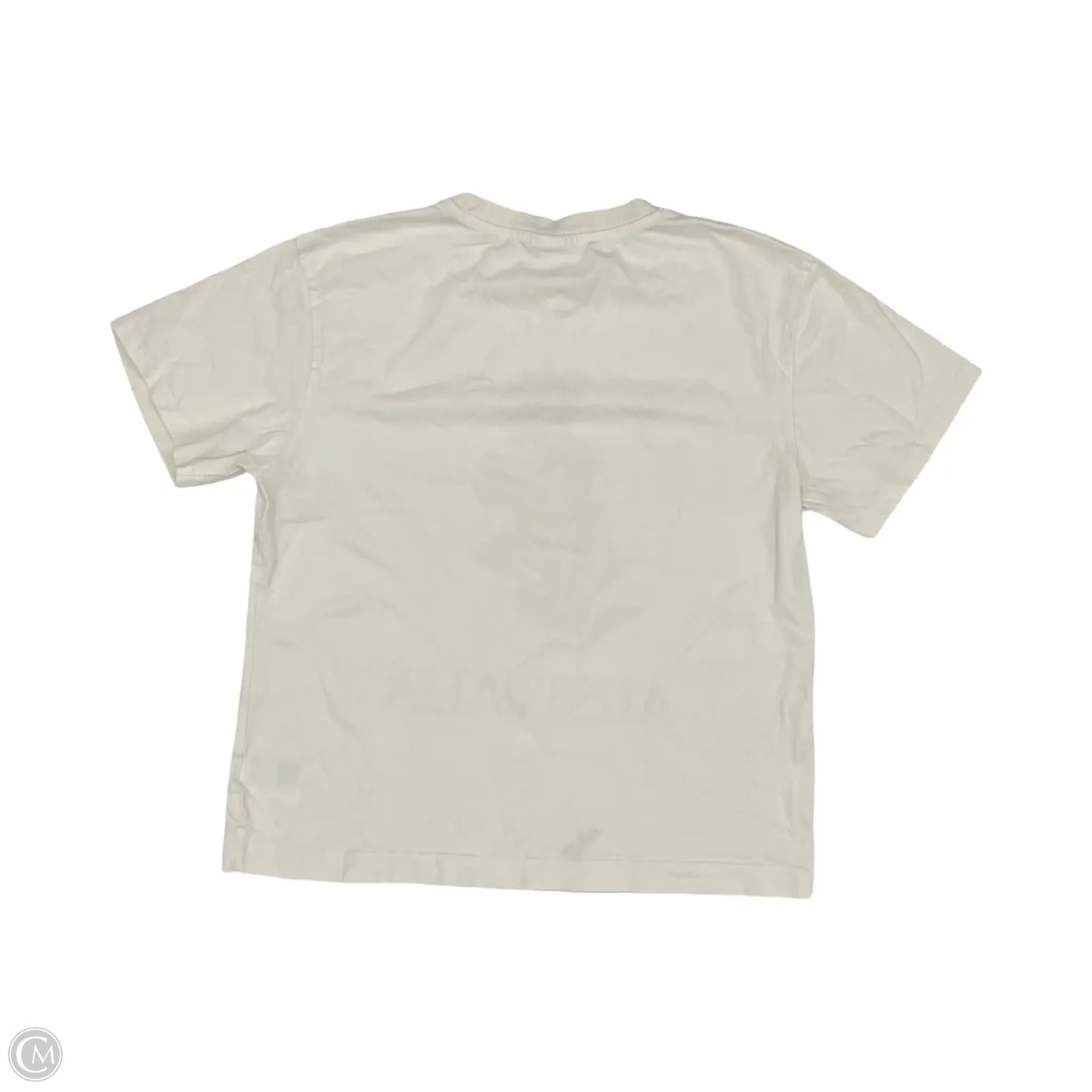 Top Short Sleeve By H&m In Cream, Size: M