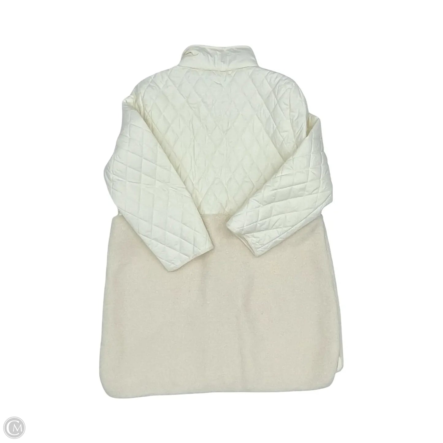 Jacket Puffer & Quilted By Loft In Cream, Size: Xxl