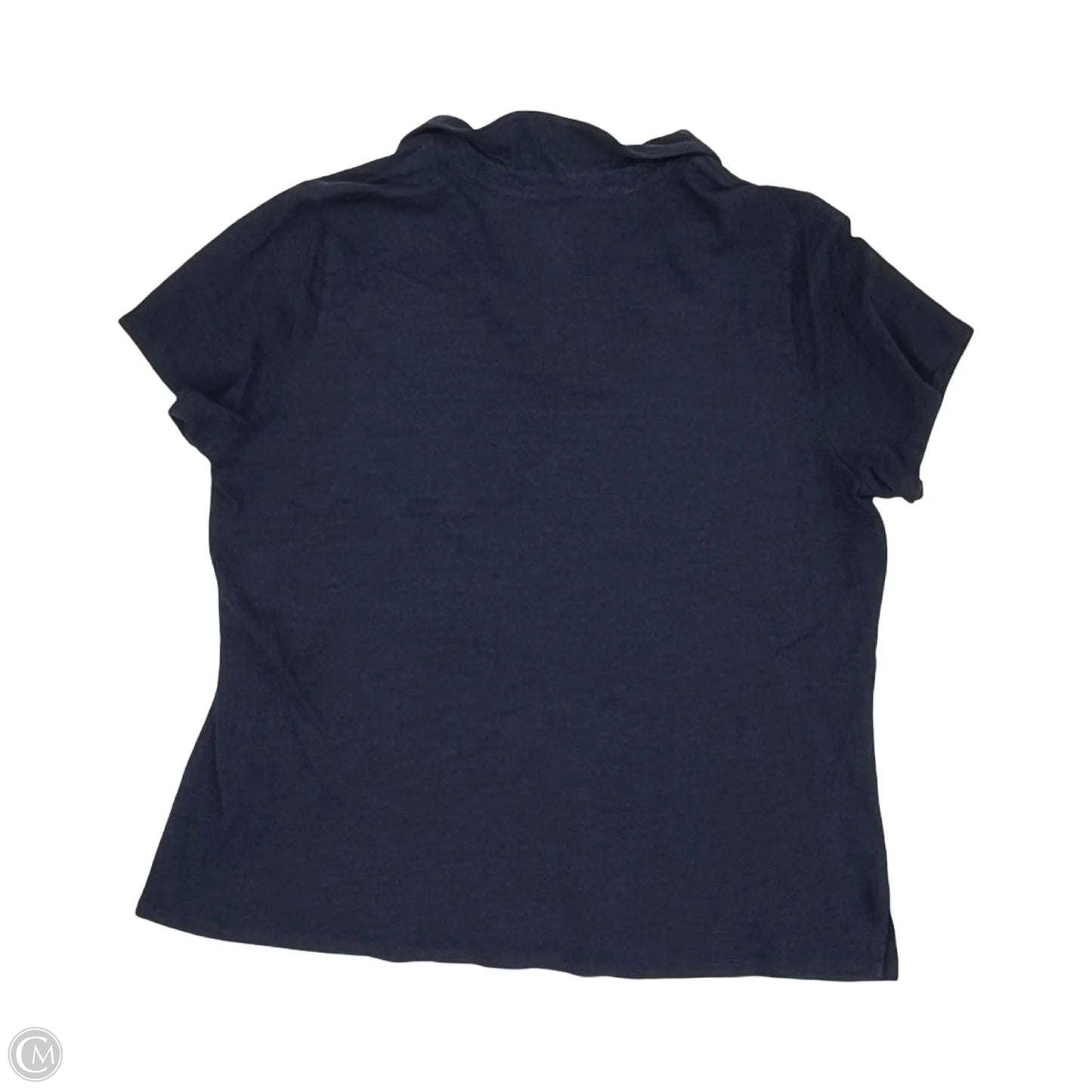 Top Short Sleeve By Belle By Kim Gravel In Navy, Size: Xl