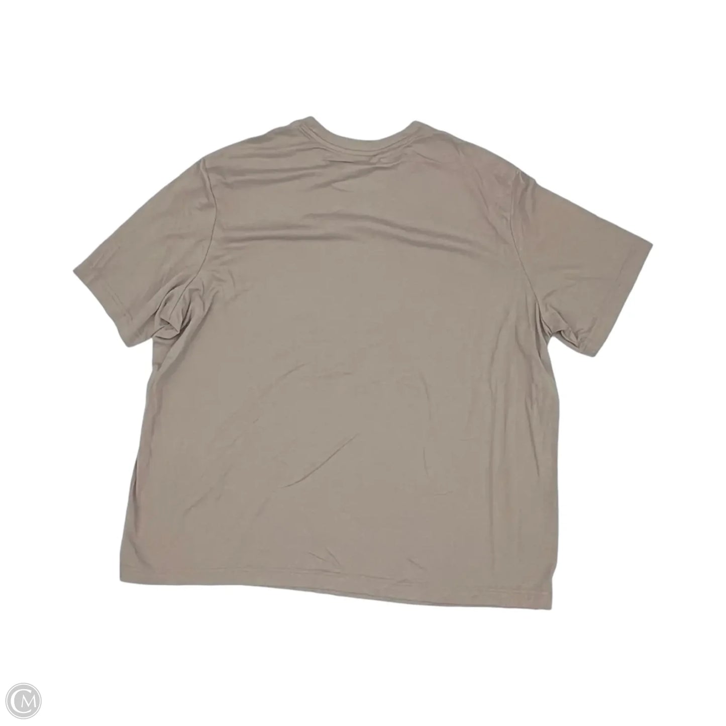 Top Short Sleeve By Athletic Works In Tan, Size: 2x