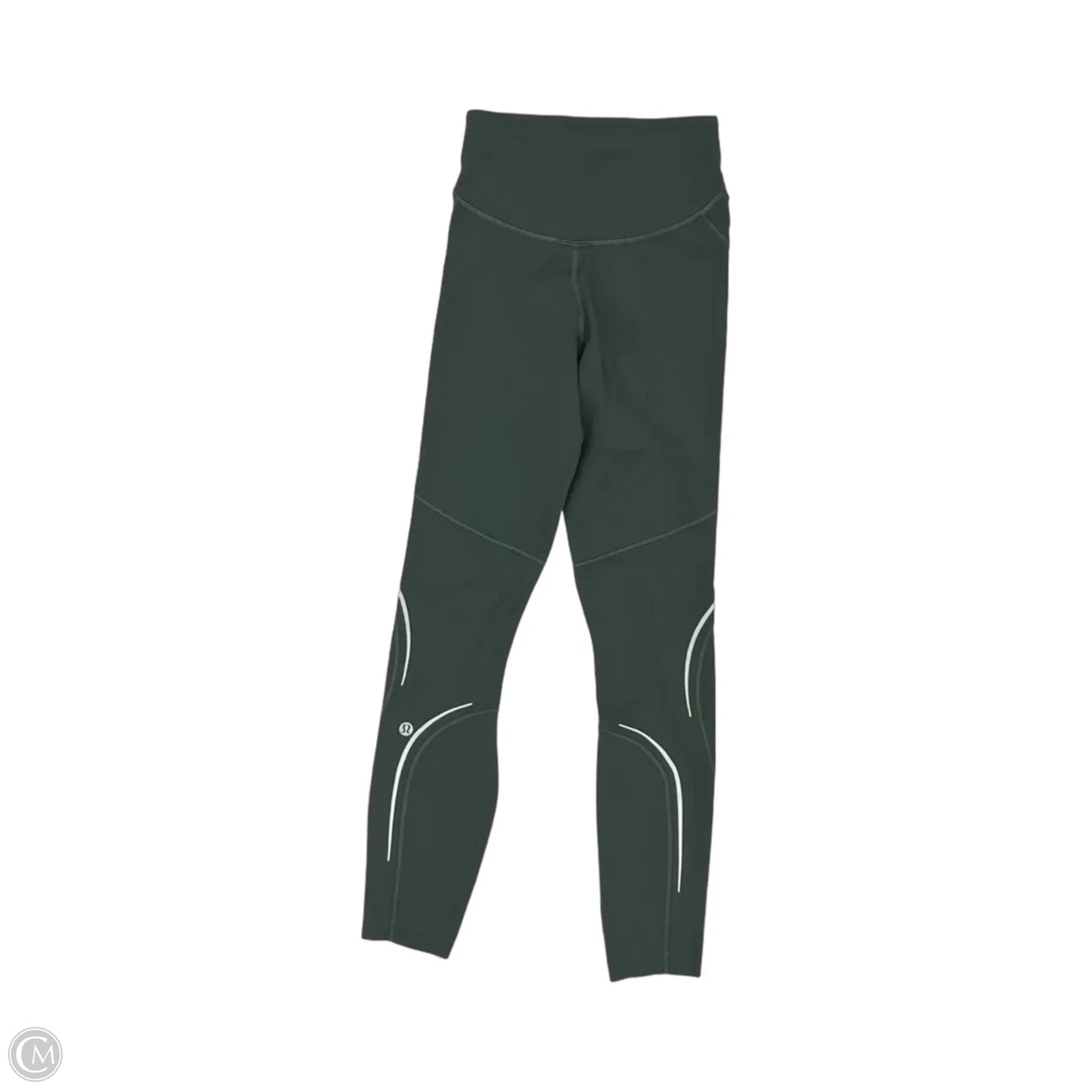 Athletic Leggings By Lululemon In Green, Size: Xs