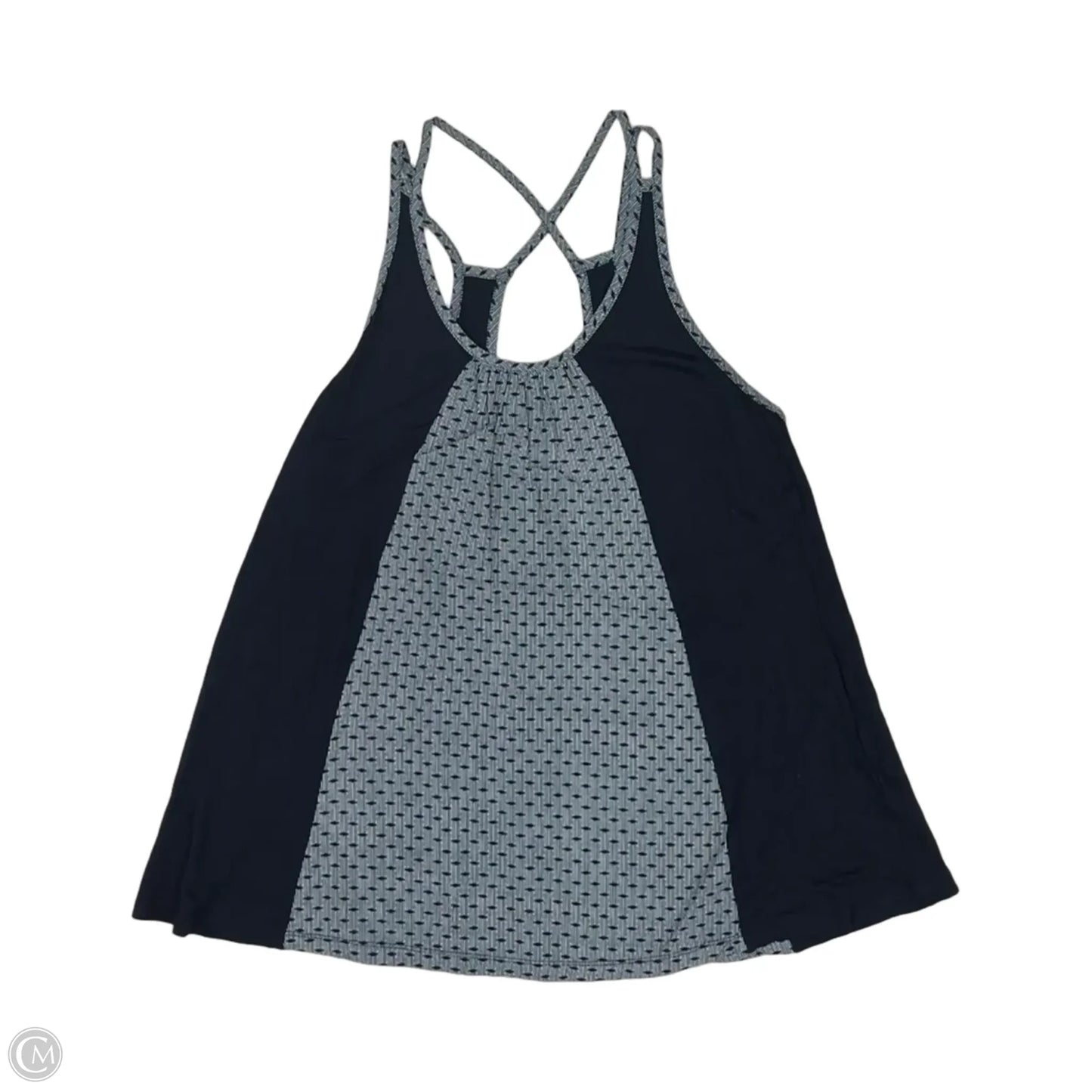 Tank Top By Cabi In Blue & Cream, Size: S