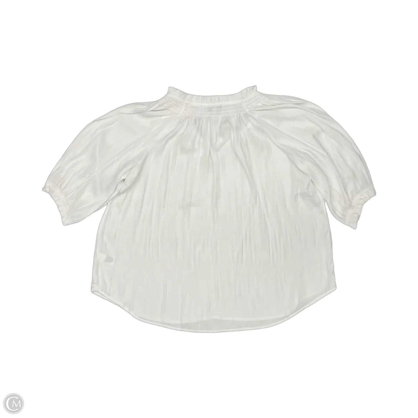 Blouse Short Sleeve By Ophelia Roe In Cream, Size: M