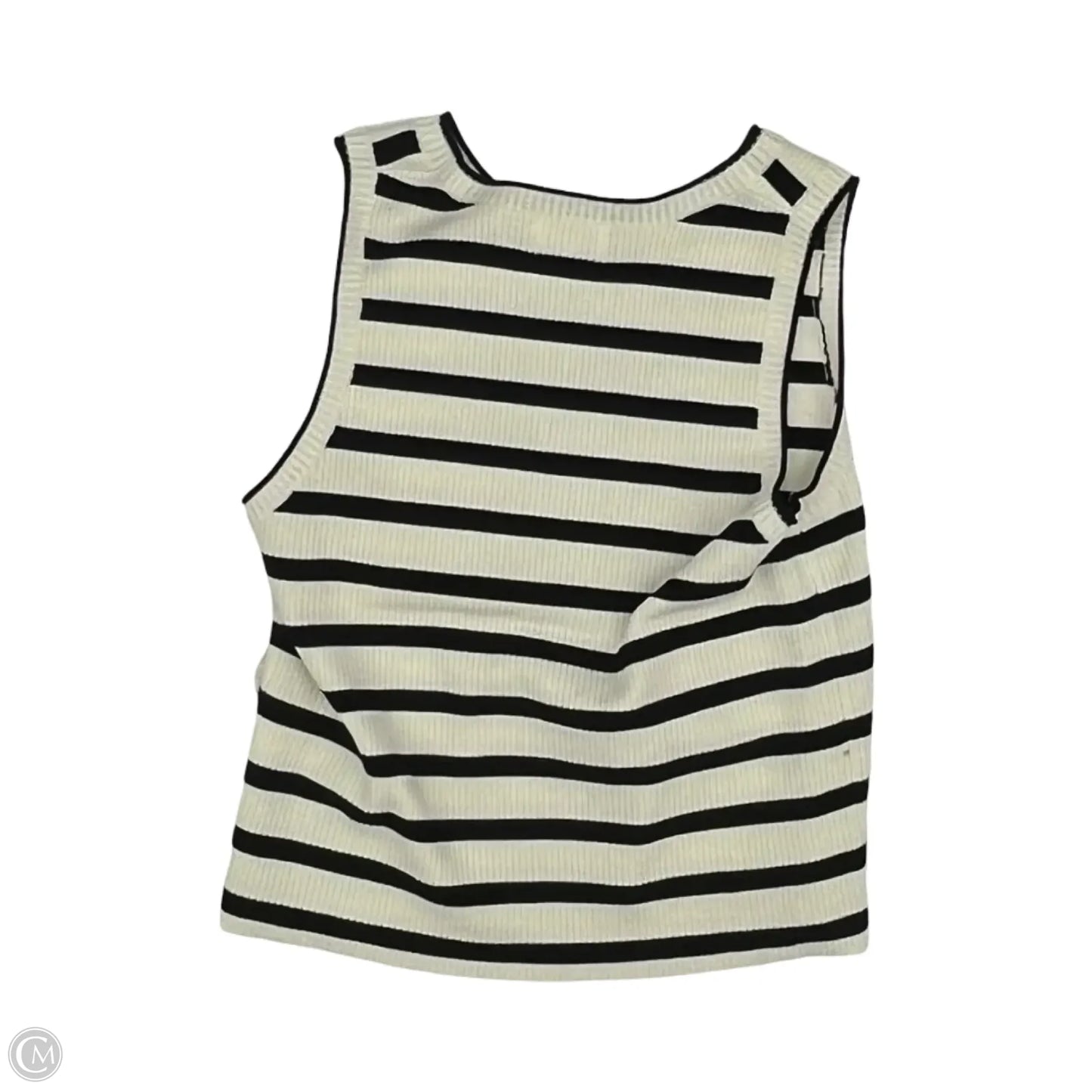 Top Sleeveless By Clothes Mentor In Black & Tan, Size: Xl