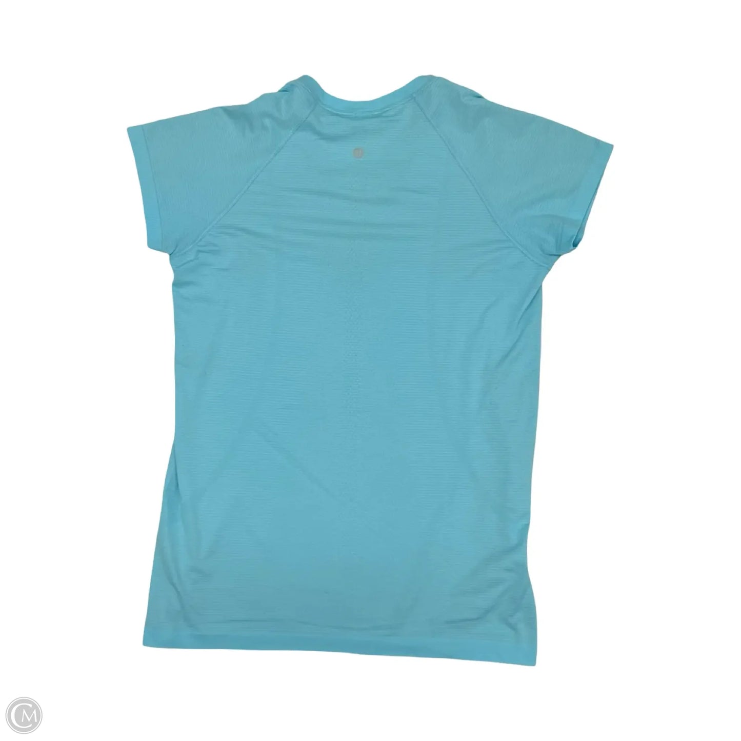 Athletic Top Short Sleeve By Lululemon In Blue, Size: L