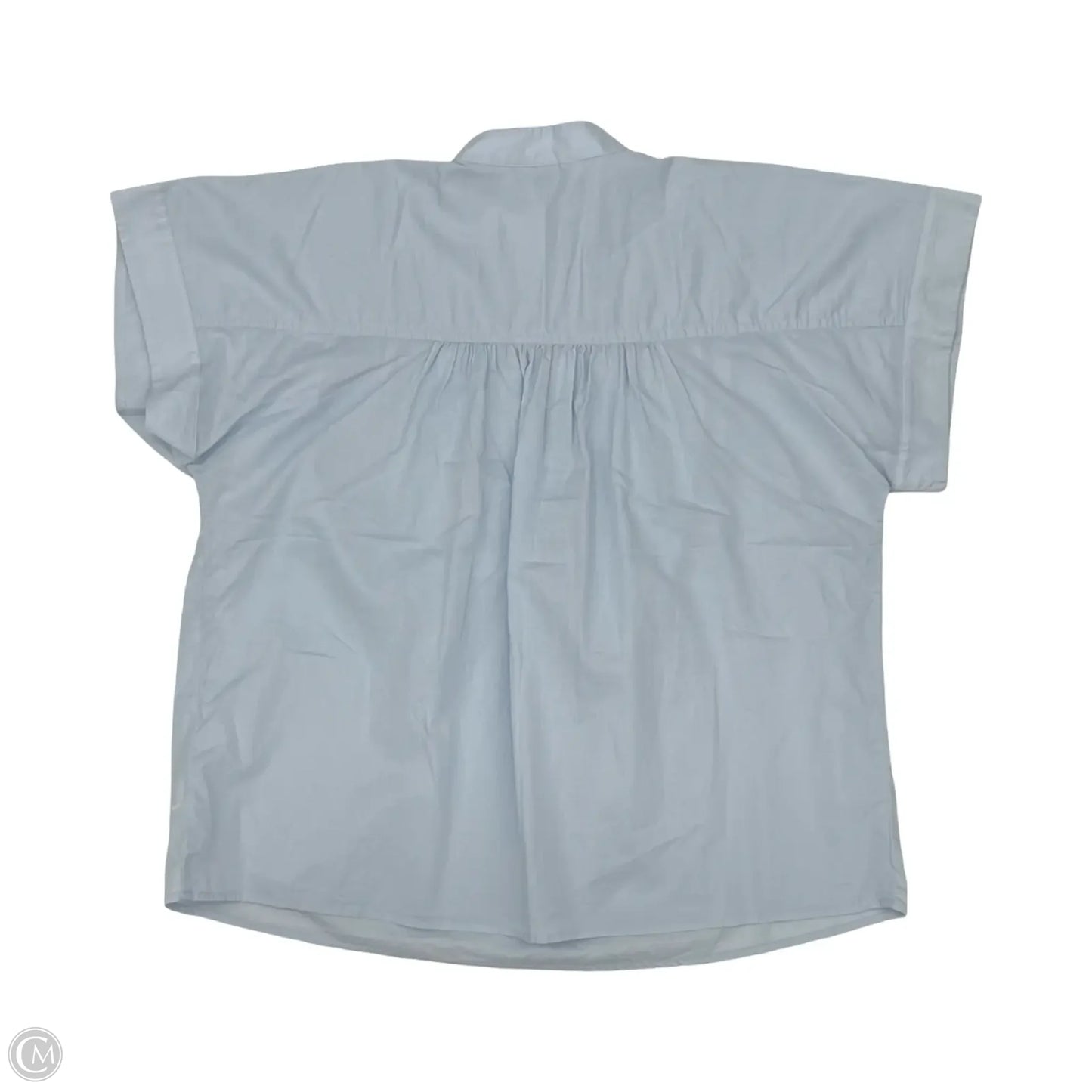 Blouse Short Sleeve By Universal Thread In Blue, Size: M