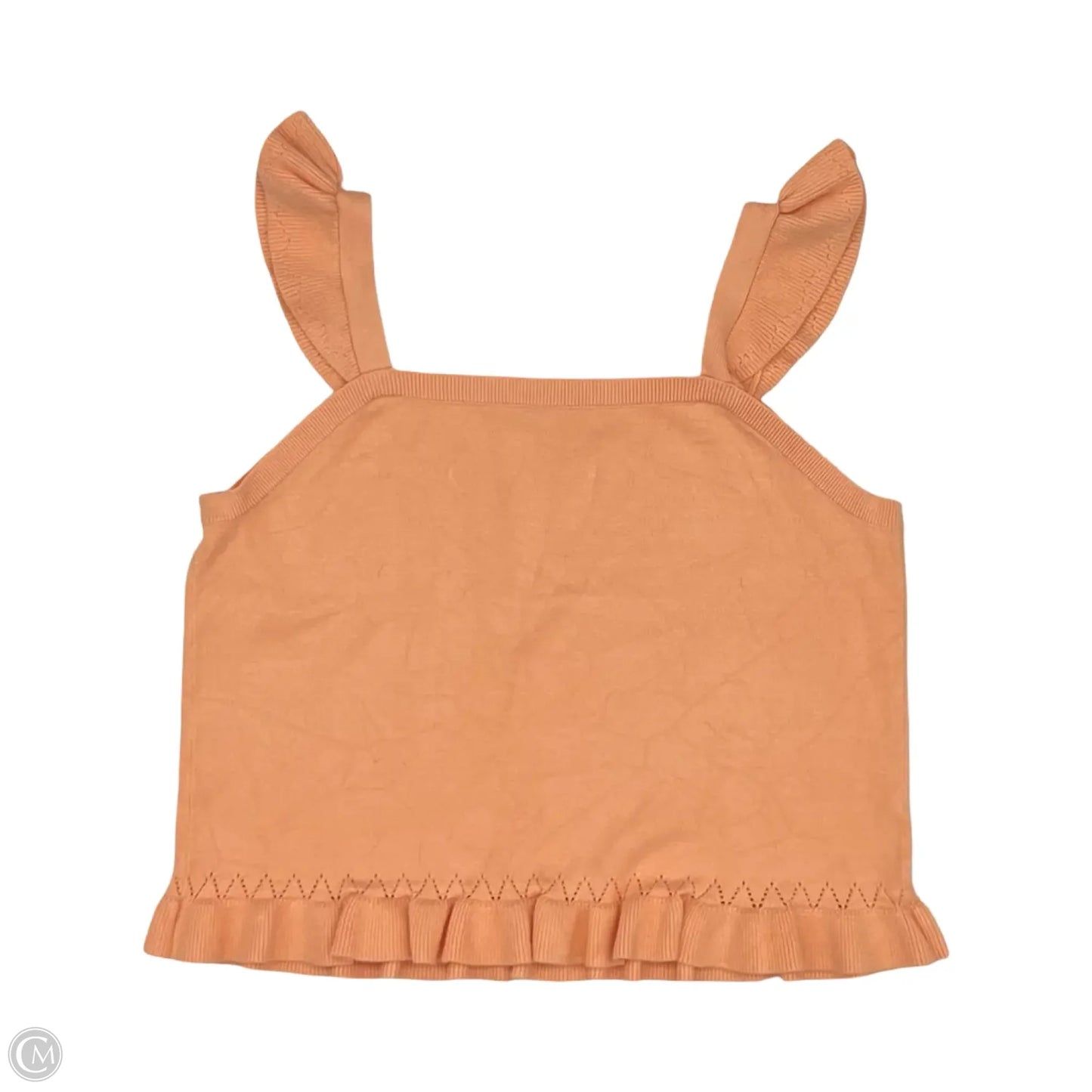Blouse Sleeveless By Loft In Orange, Size: Xl