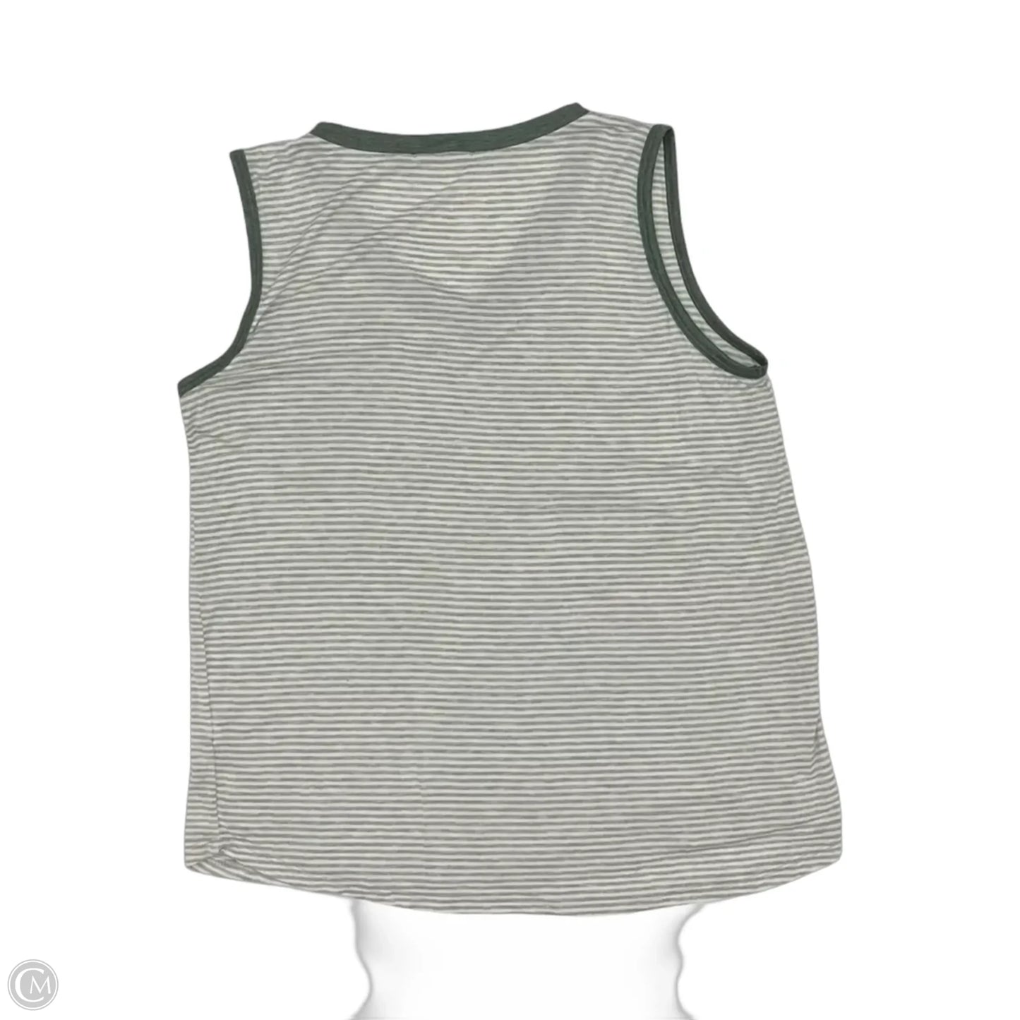 Tank Top By Staccato In Green & Grey, Size: L
