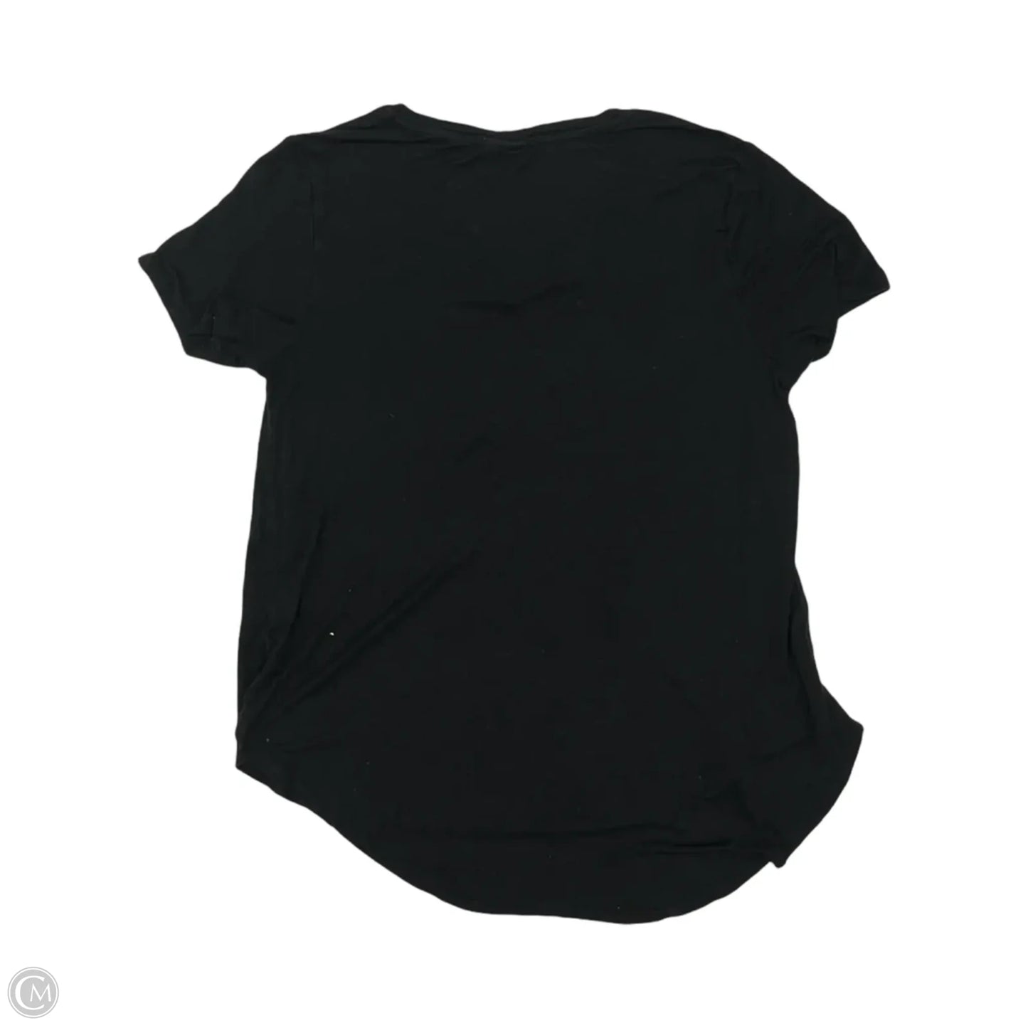 Top Short Sleeve By Clothes Mentor In Black, Size: L