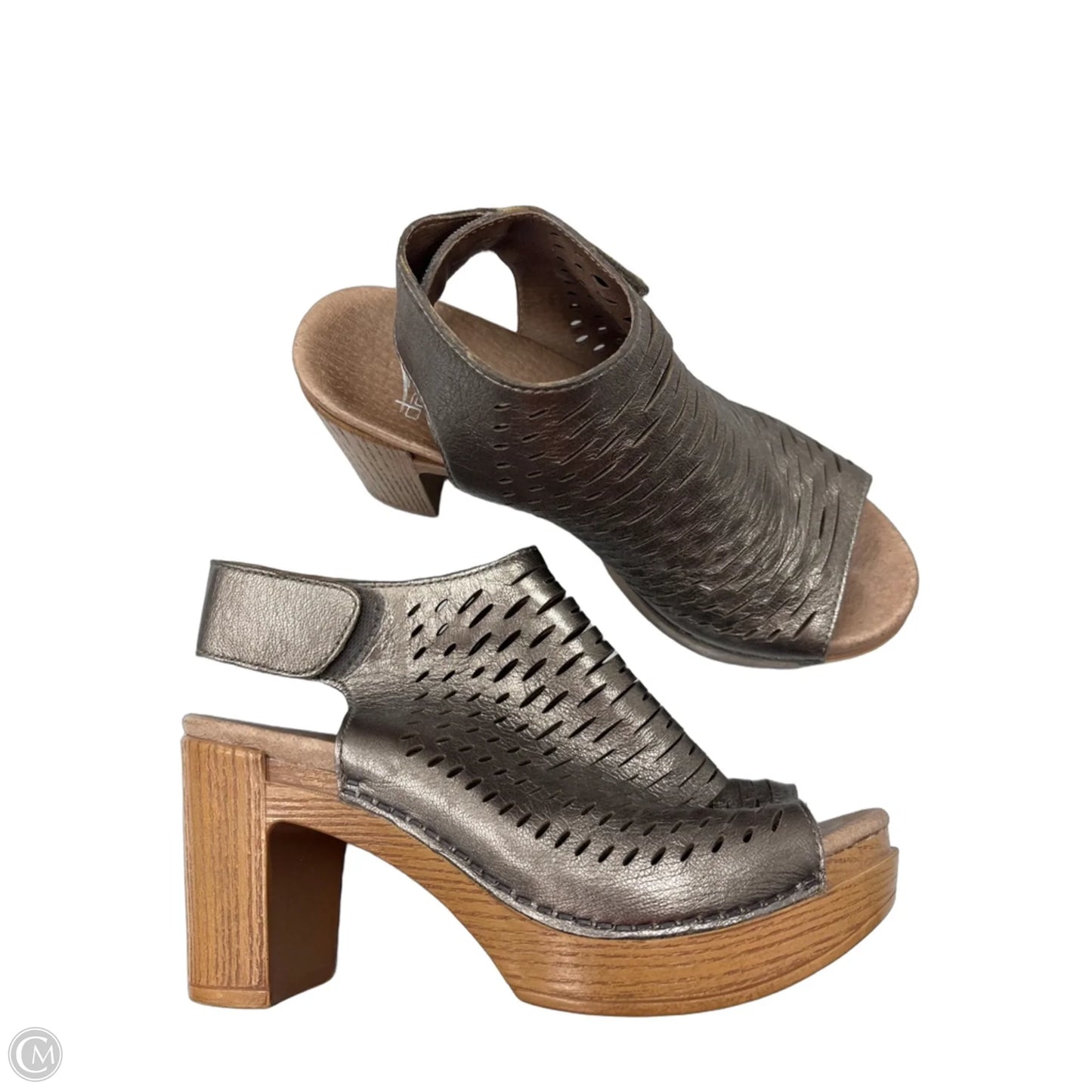 Sandals Heels Block By Dansko In Bronze, Size: 5.5