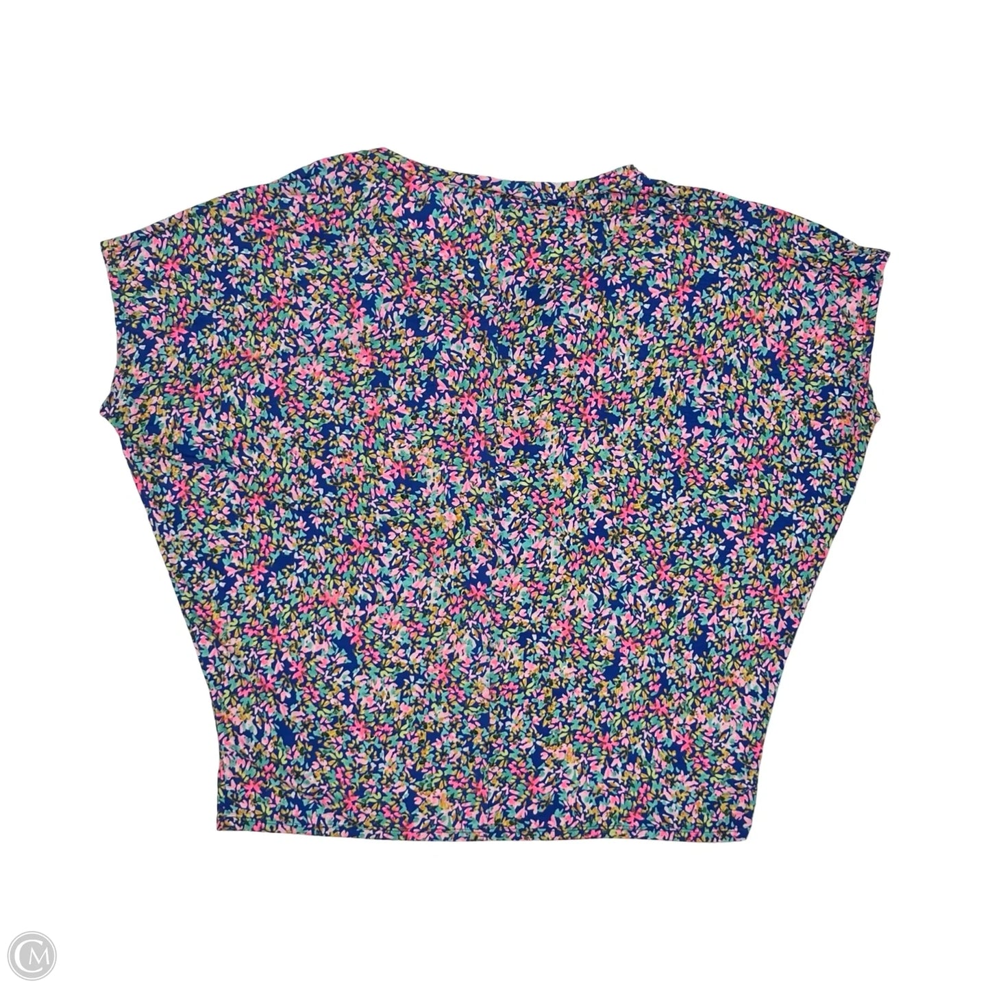 Blouse Short Sleeve By Clothes Mentor In Floral Print, Size: 2x
