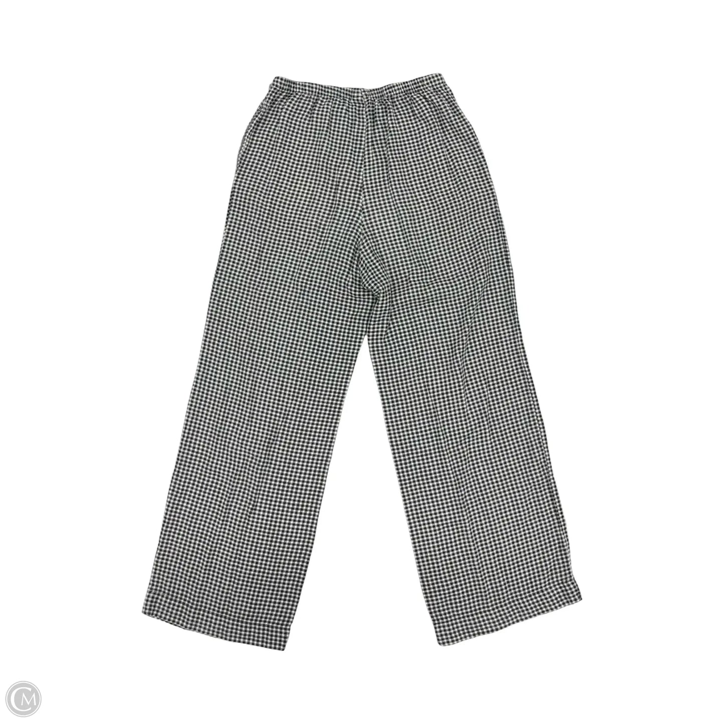 Pants Linen By A New Day In Black & White, Size: Xs