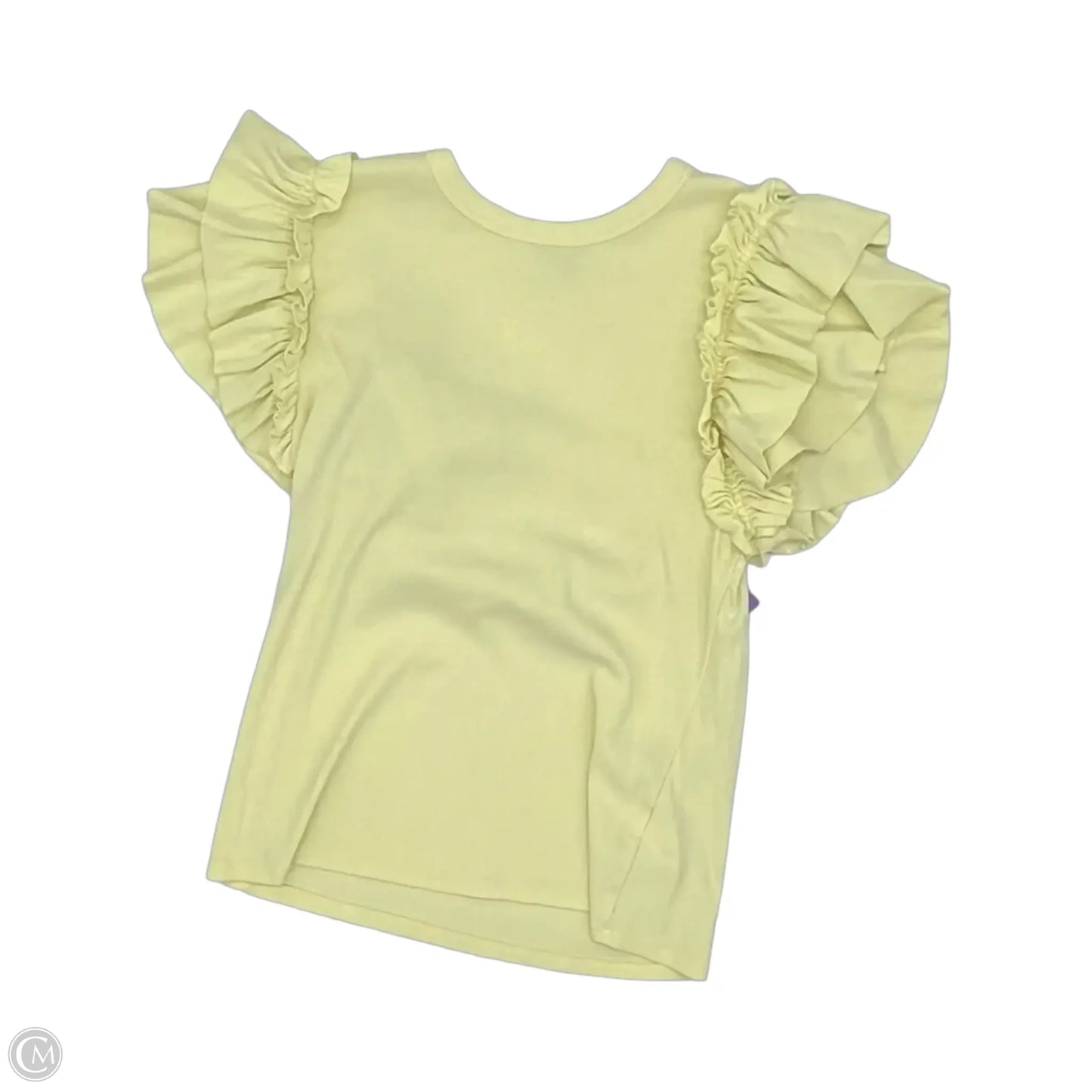 Blouse Short Sleeve By Express In Green, Size: L