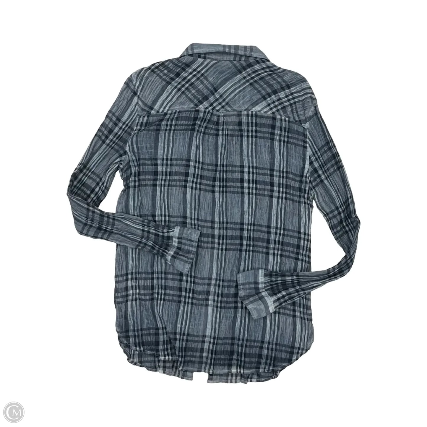 Top Long Sleeve By Lucky & Blessed In Blue, Size: L