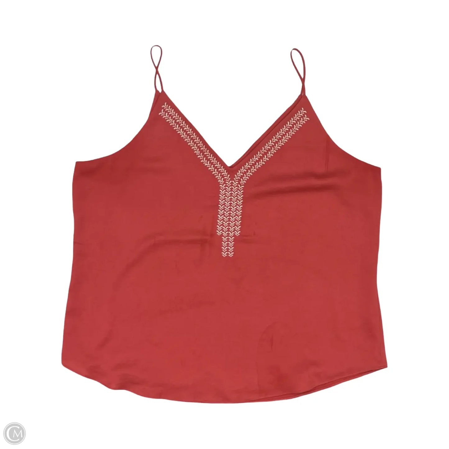 Blouse Sleeveless By Express In Orange, Size: Xl