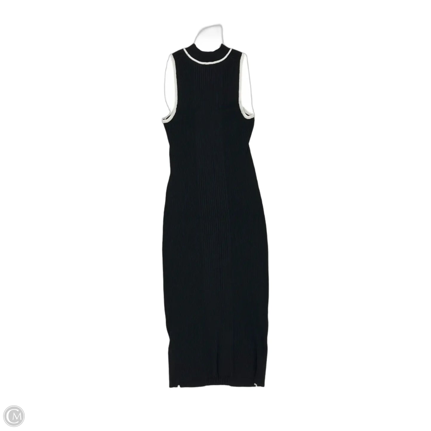 Dress Casual Midi By Clothes Mentor In Black & White, Size: M