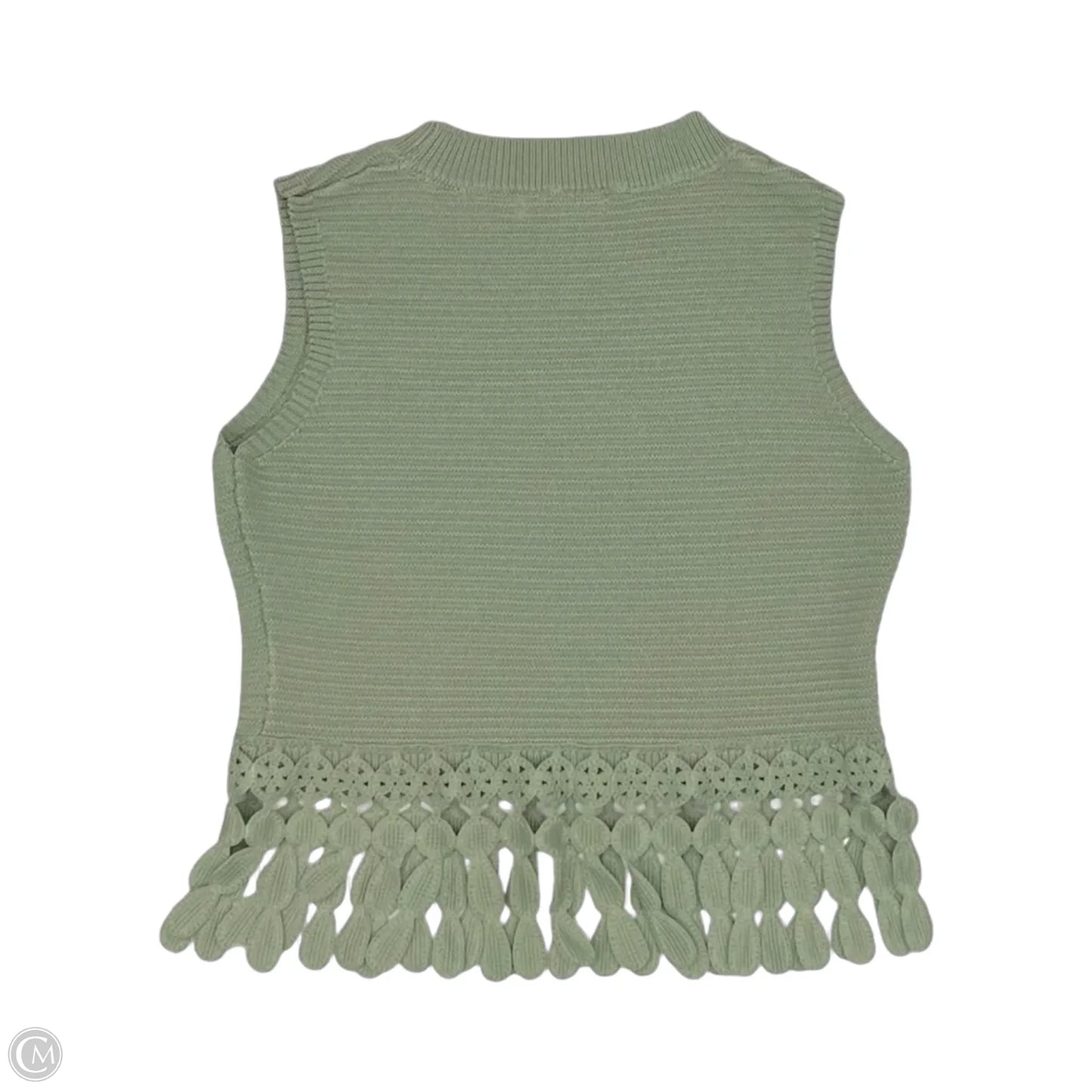 Top Sleeveless By Clothes Mentor In Green, Size: L