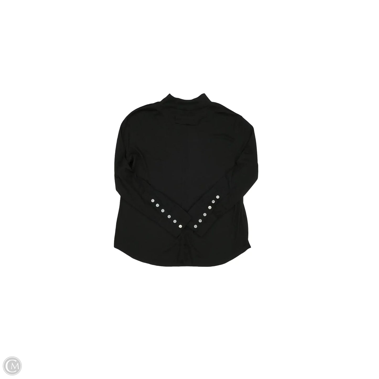 Top Long Sleeve By Clothes Mentor In Black, Size: M