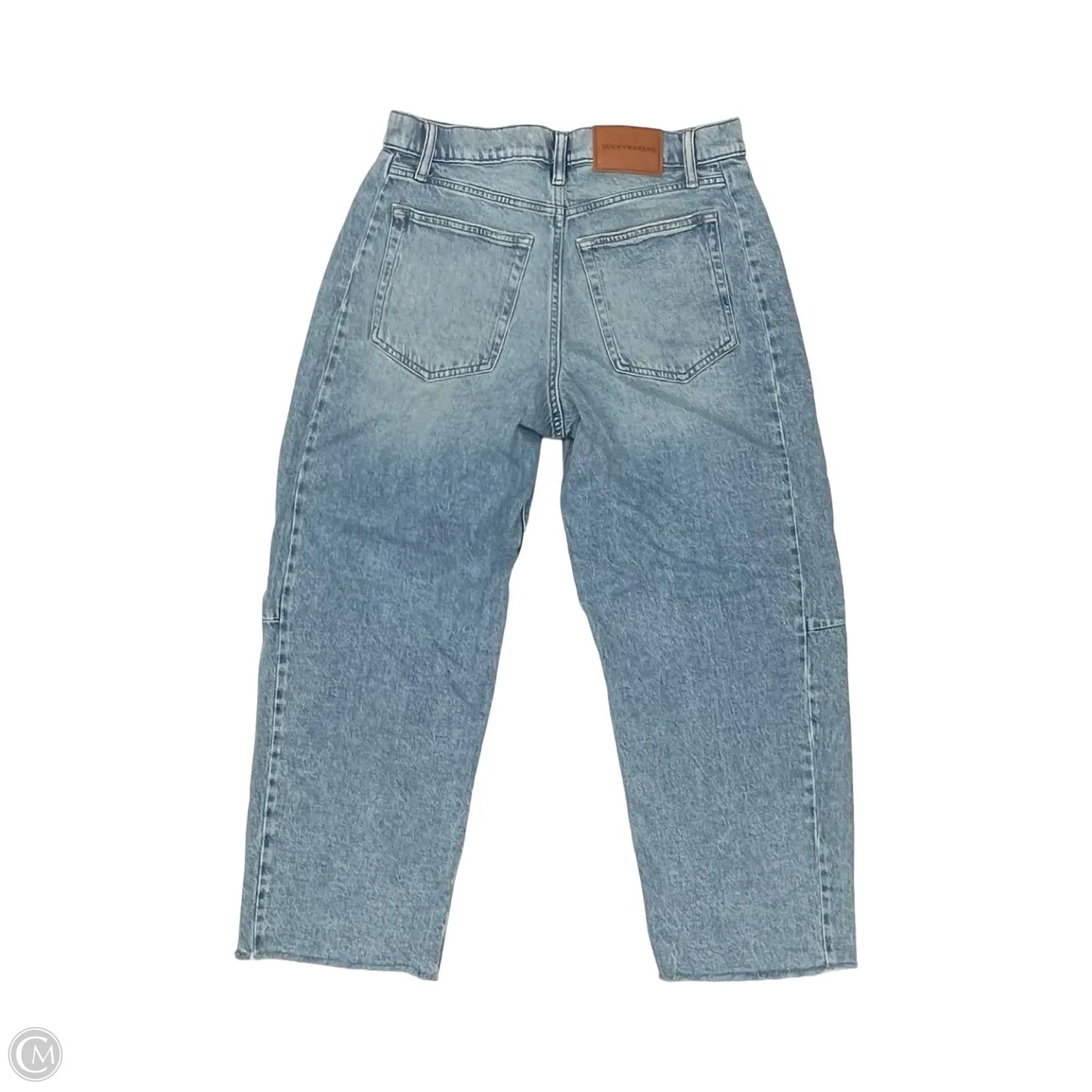 Jeans Straight By Lucky Brand In Blue Denim, Size: 6