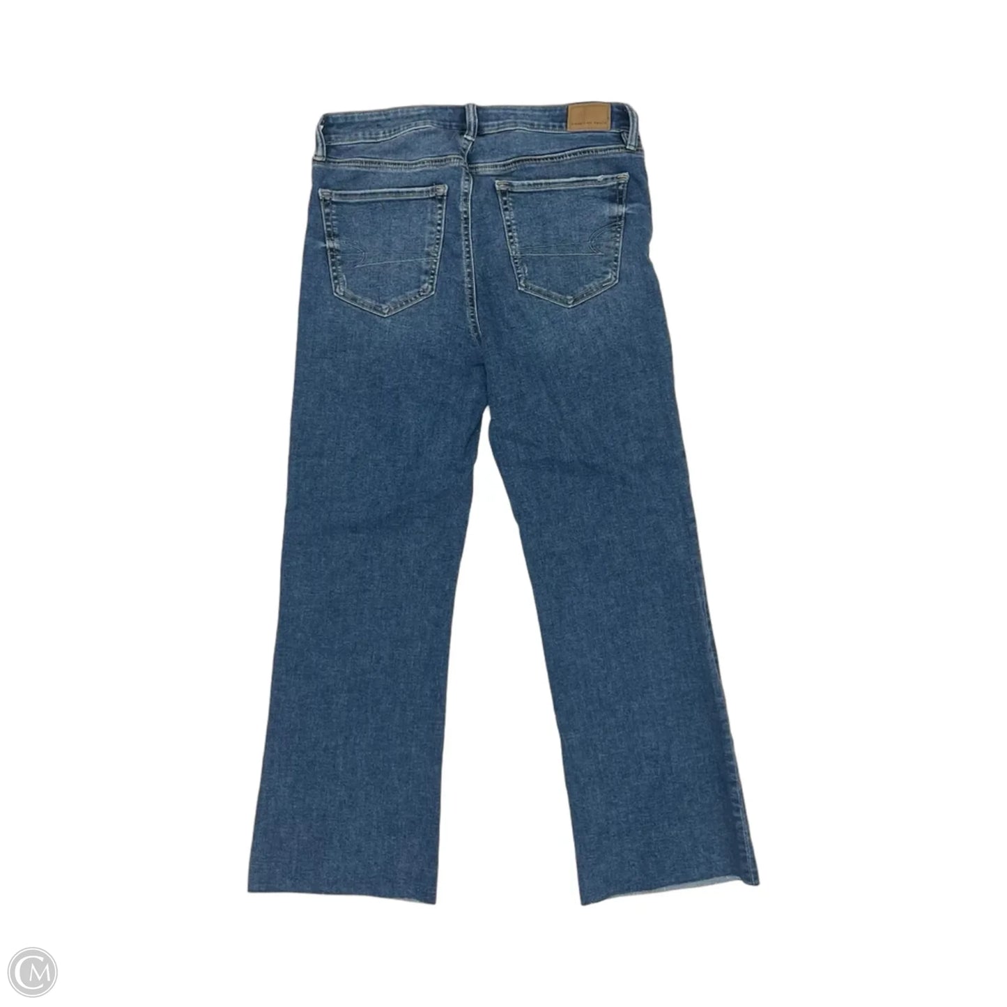 Jeans Cropped By American Eagle In Blue Denim, Size: 4