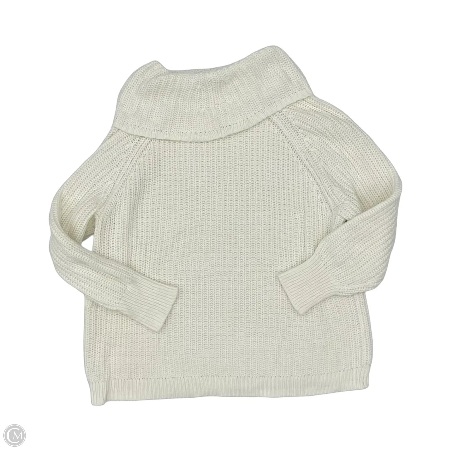 Top Long Sleeve By Talbots In Blue & Cream, Size: Xl