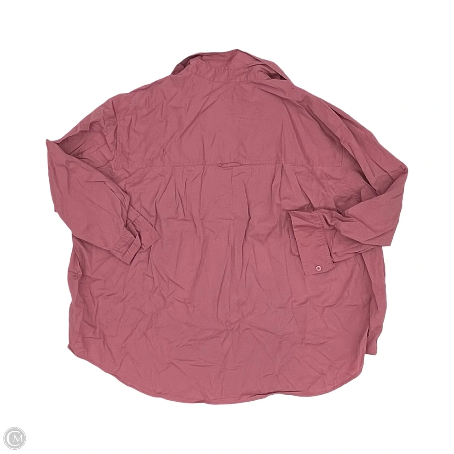 Top Long Sleeve By A New Day In Pink, Size: 2x