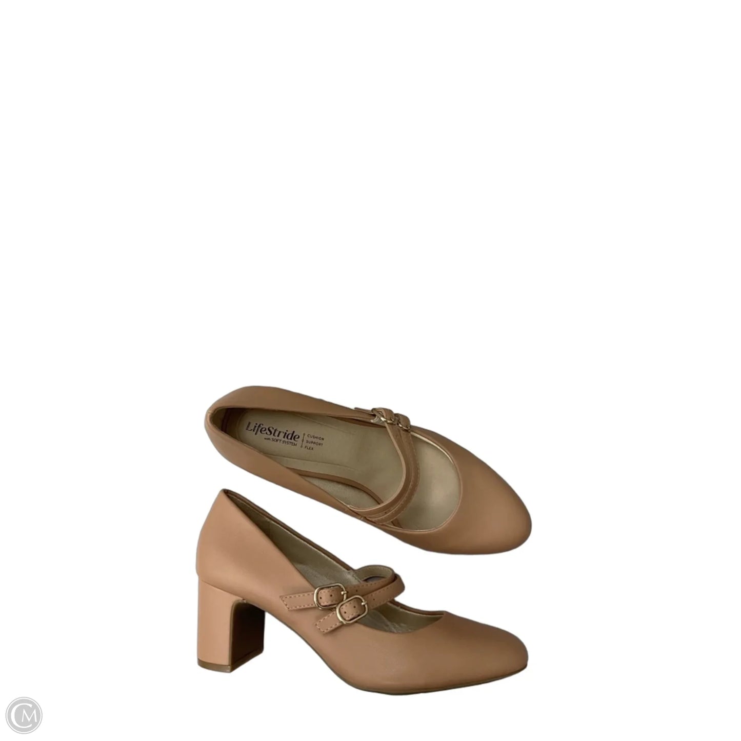 Shoes Heels Block By Life Stride In Tan, Size: 8.5