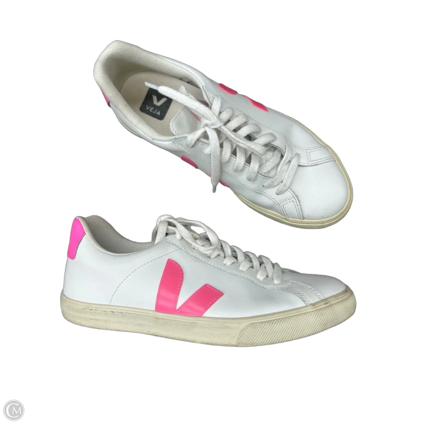 Shoes Sneakers By Veja In Pink & White, Size: 8