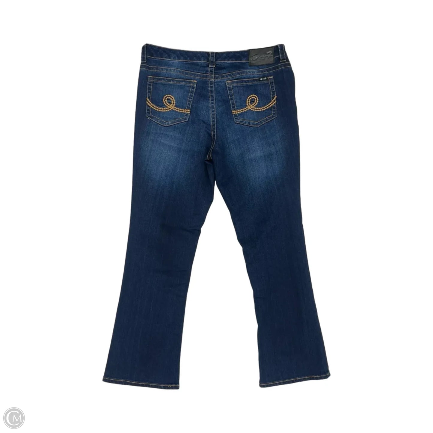 Jeans Boot Cut By Seven 7 In Blue Denim, Size: 20