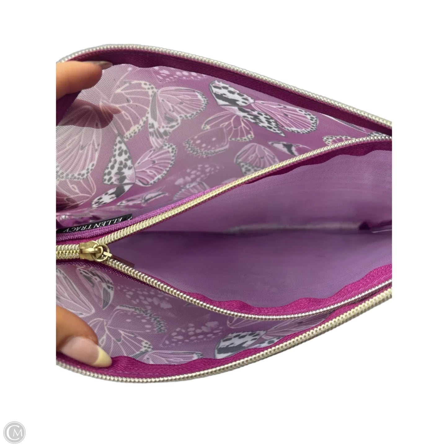 Makeup Bag By Ellen Tracy, Size: Medium