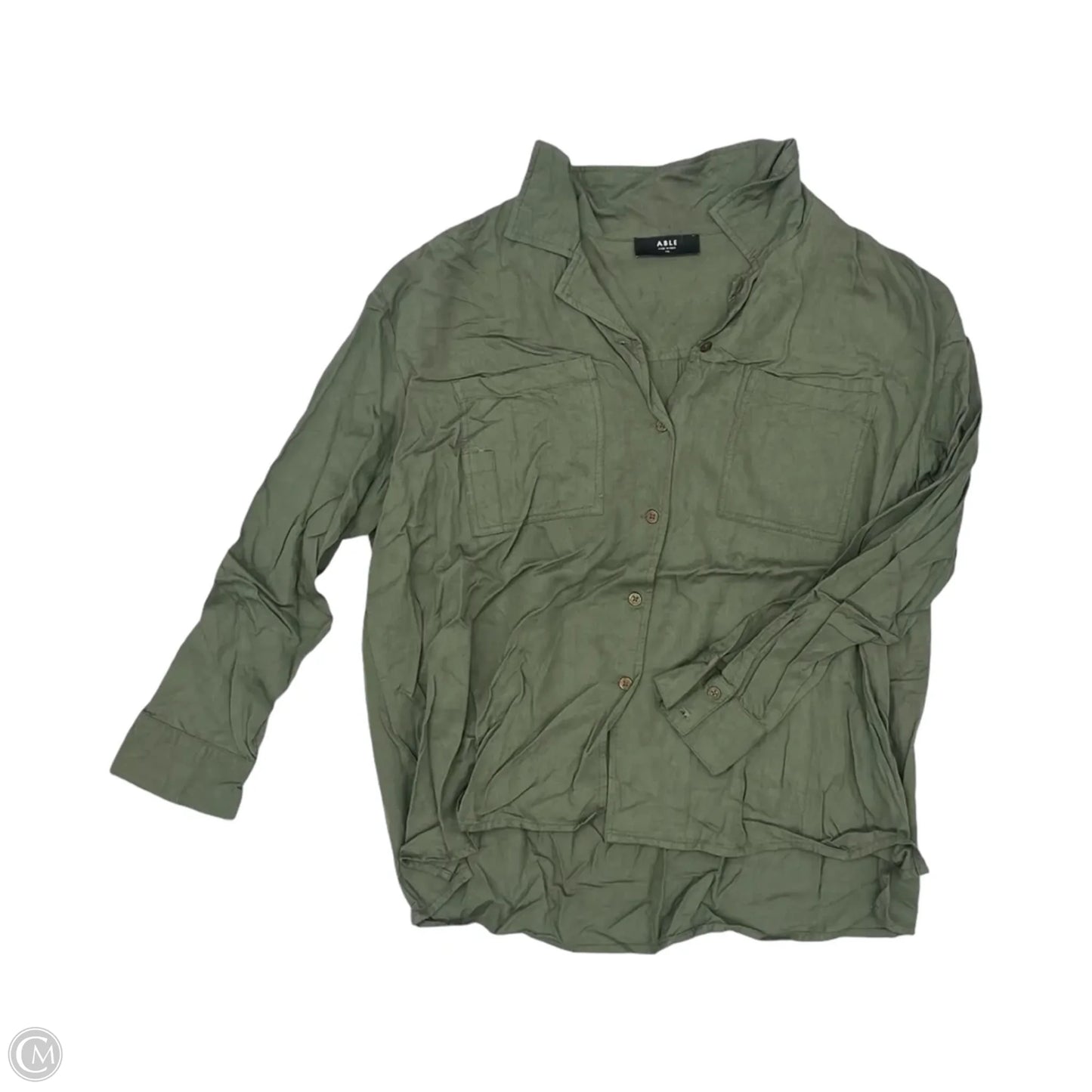 Top Long Sleeve By Able In Green, Size: Xxl