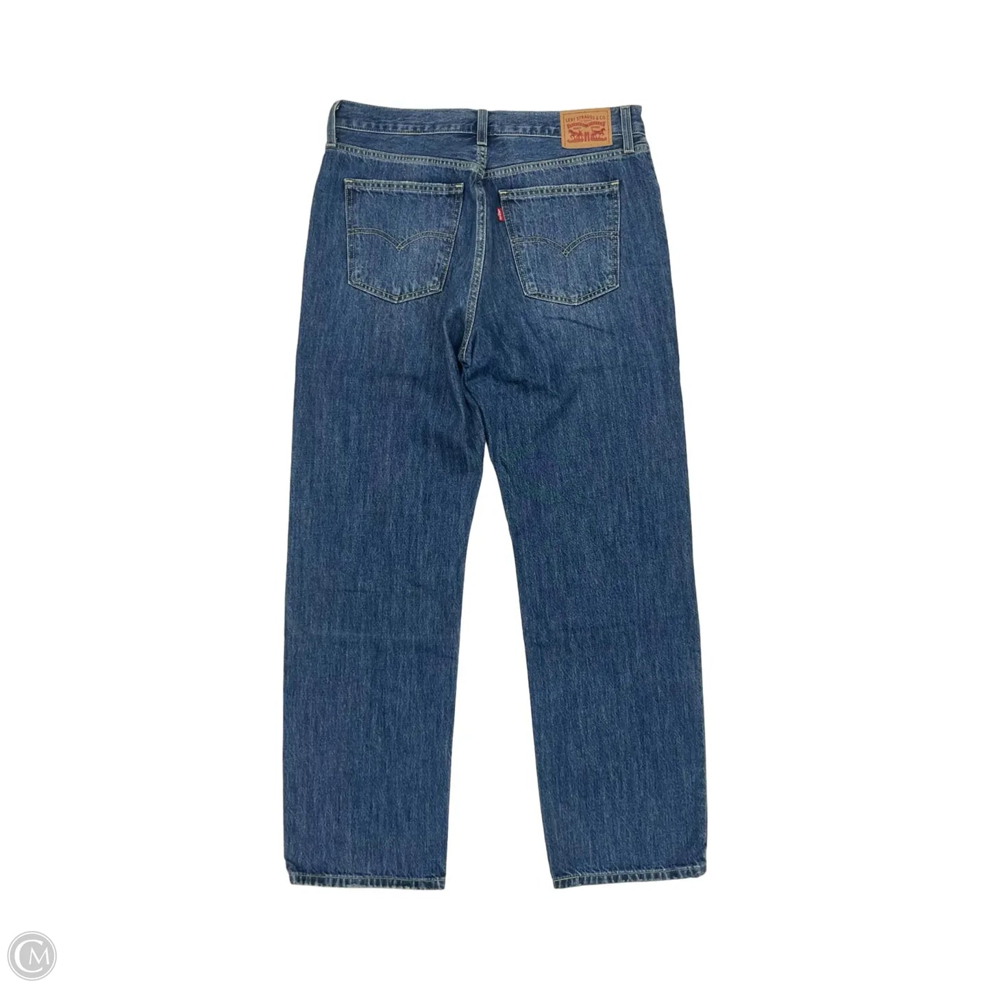 Jeans Straight By Levis In Blue Denim, Size: 10