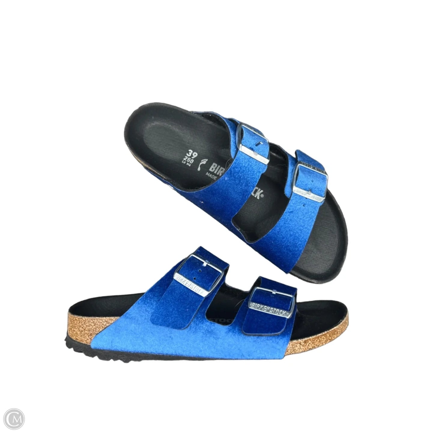 Sandals Flats By Birkenstock In Blue, Size: 8