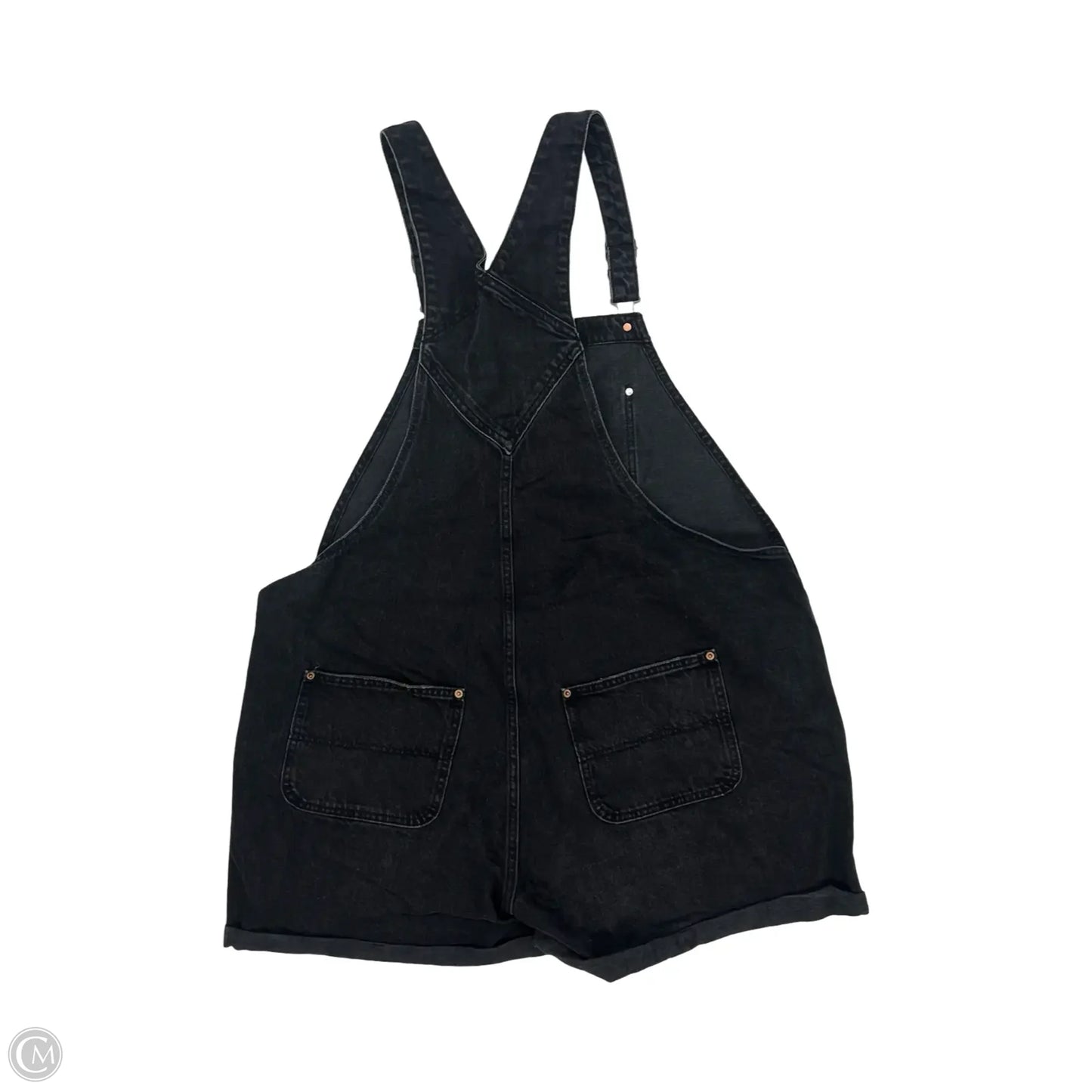 Shortalls By Old Navy In Black Denim, Size: Xxl